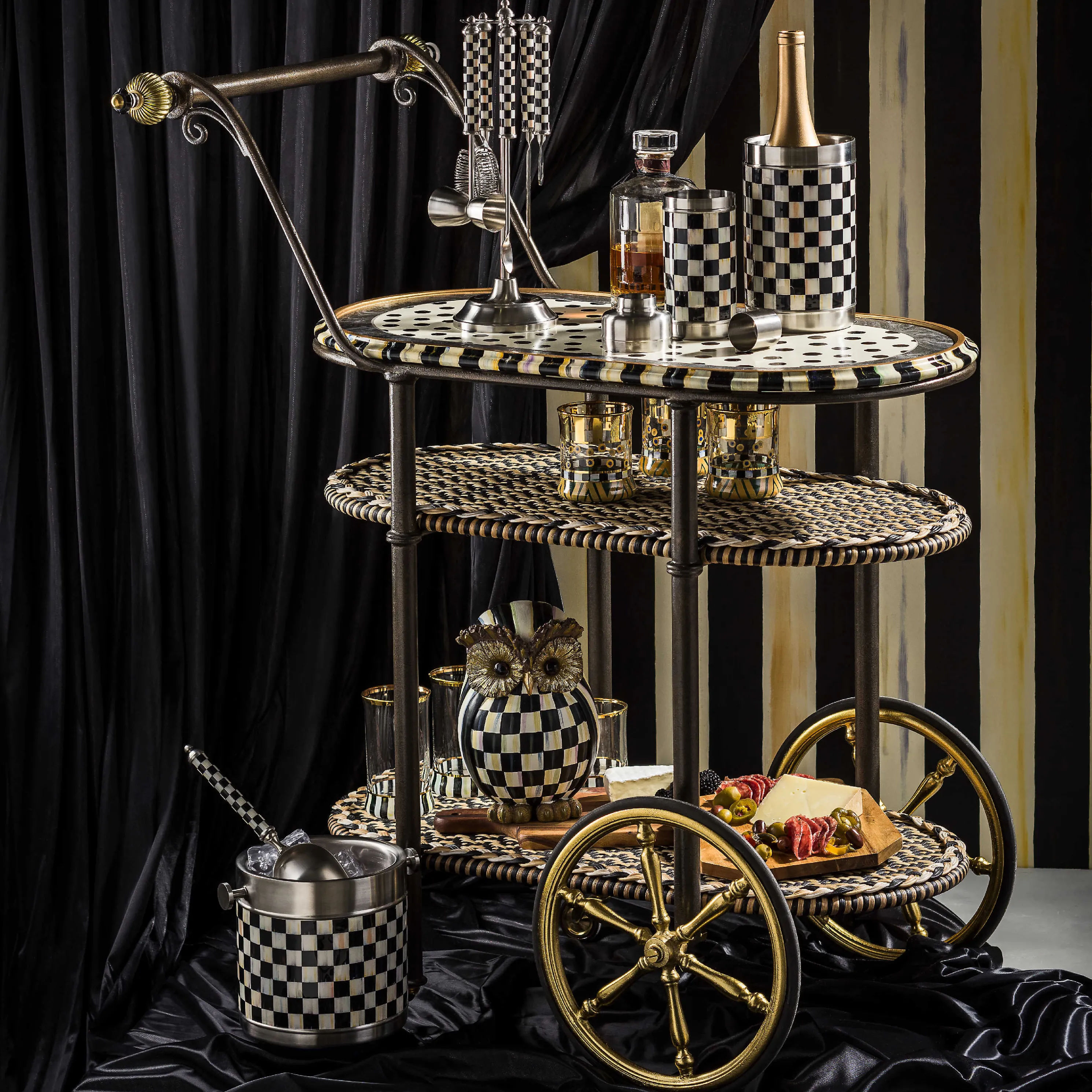 3260 Ice Bucket - Courtly Check