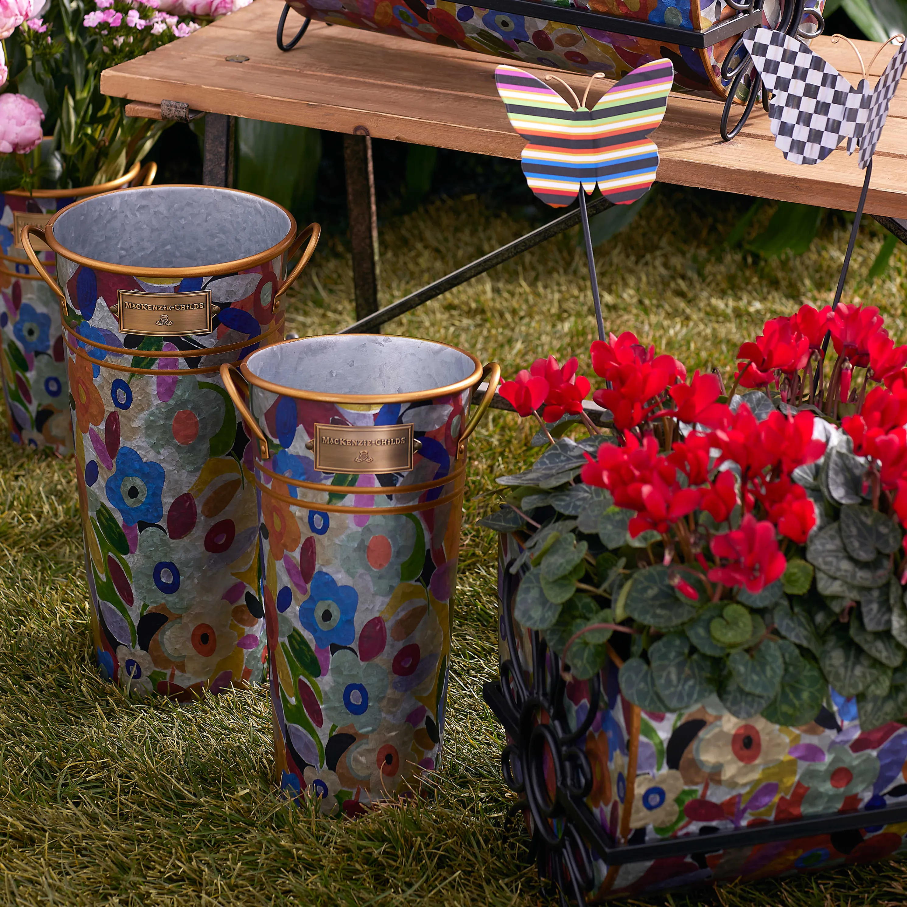 Avant Garden Flower Buckets - Set Of 3