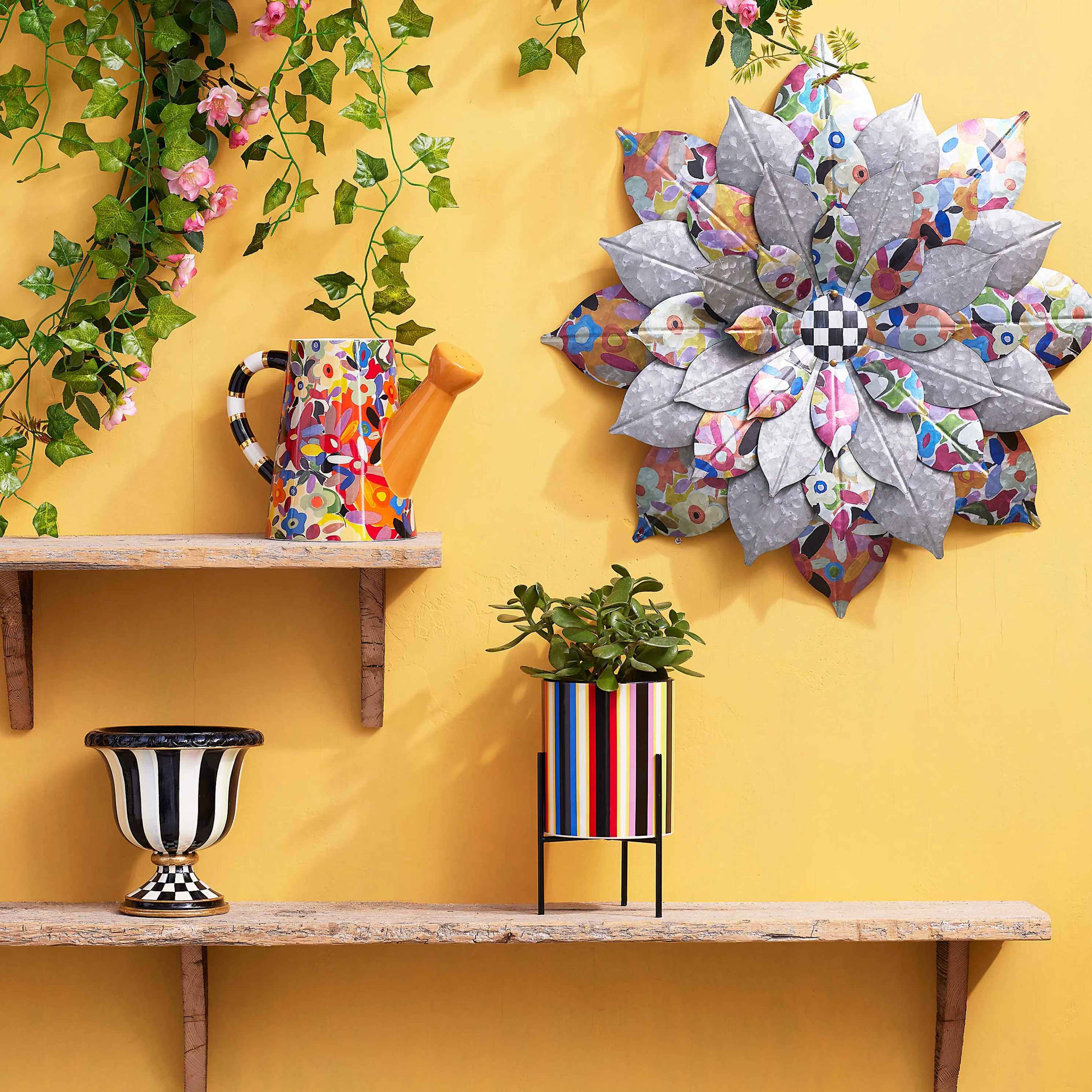 Avant Garden Tabletop Planter - Stripe