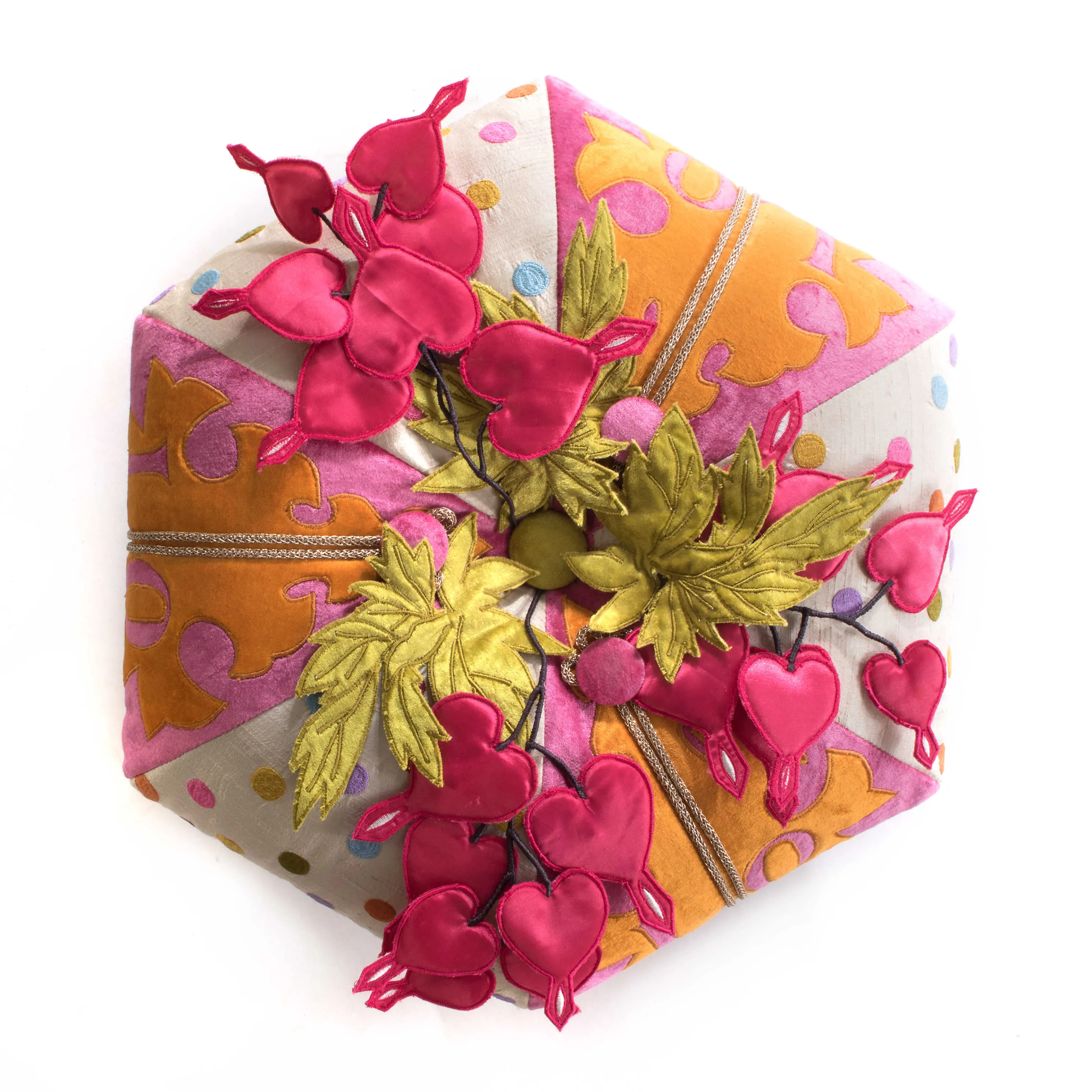 Bleeding Hearts Footstool