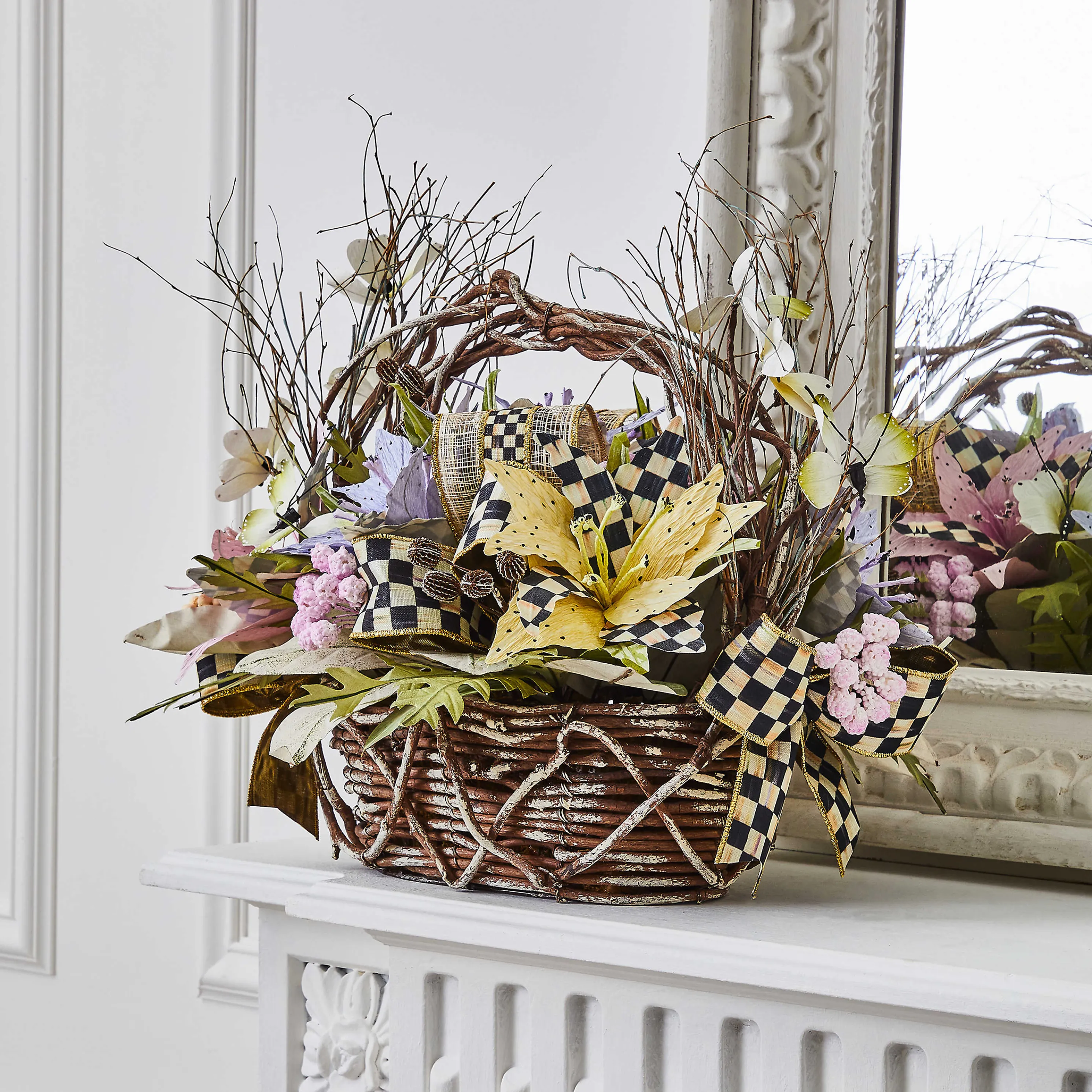 Butterfly Garden Basket Arrangement