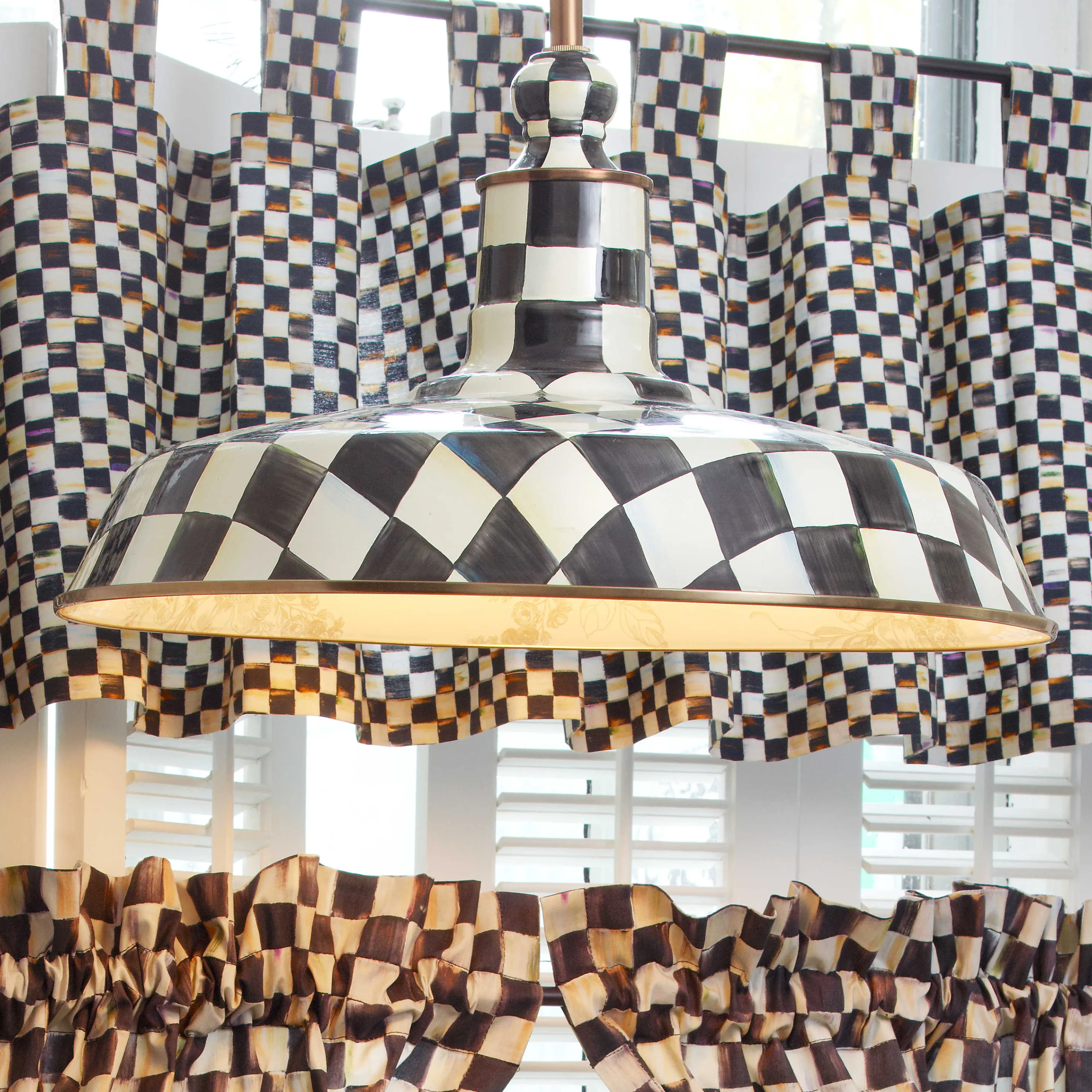 Courtly Check Barn Pendant Lamp - 18"