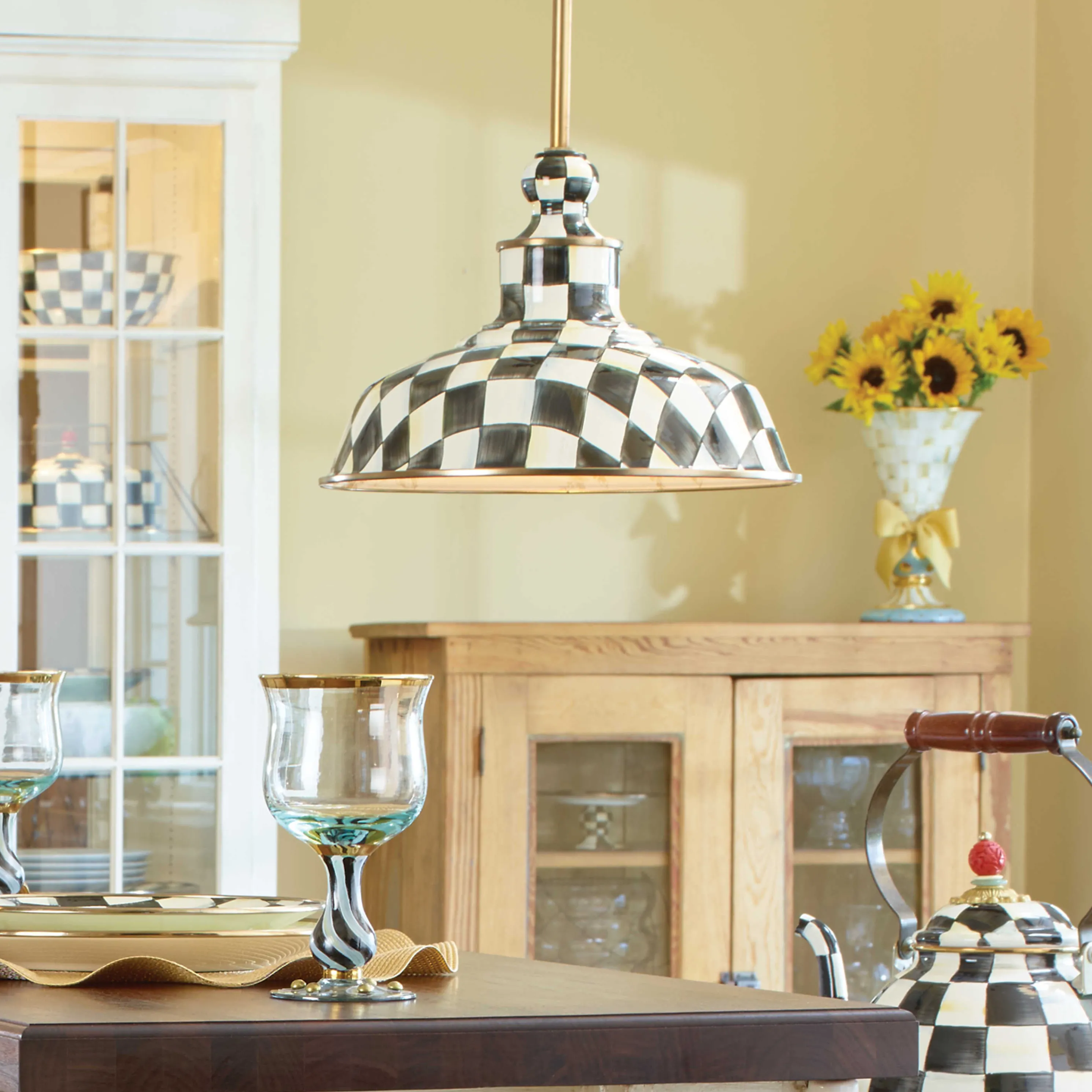 Courtly Check Barn Pendant Lamp - 12