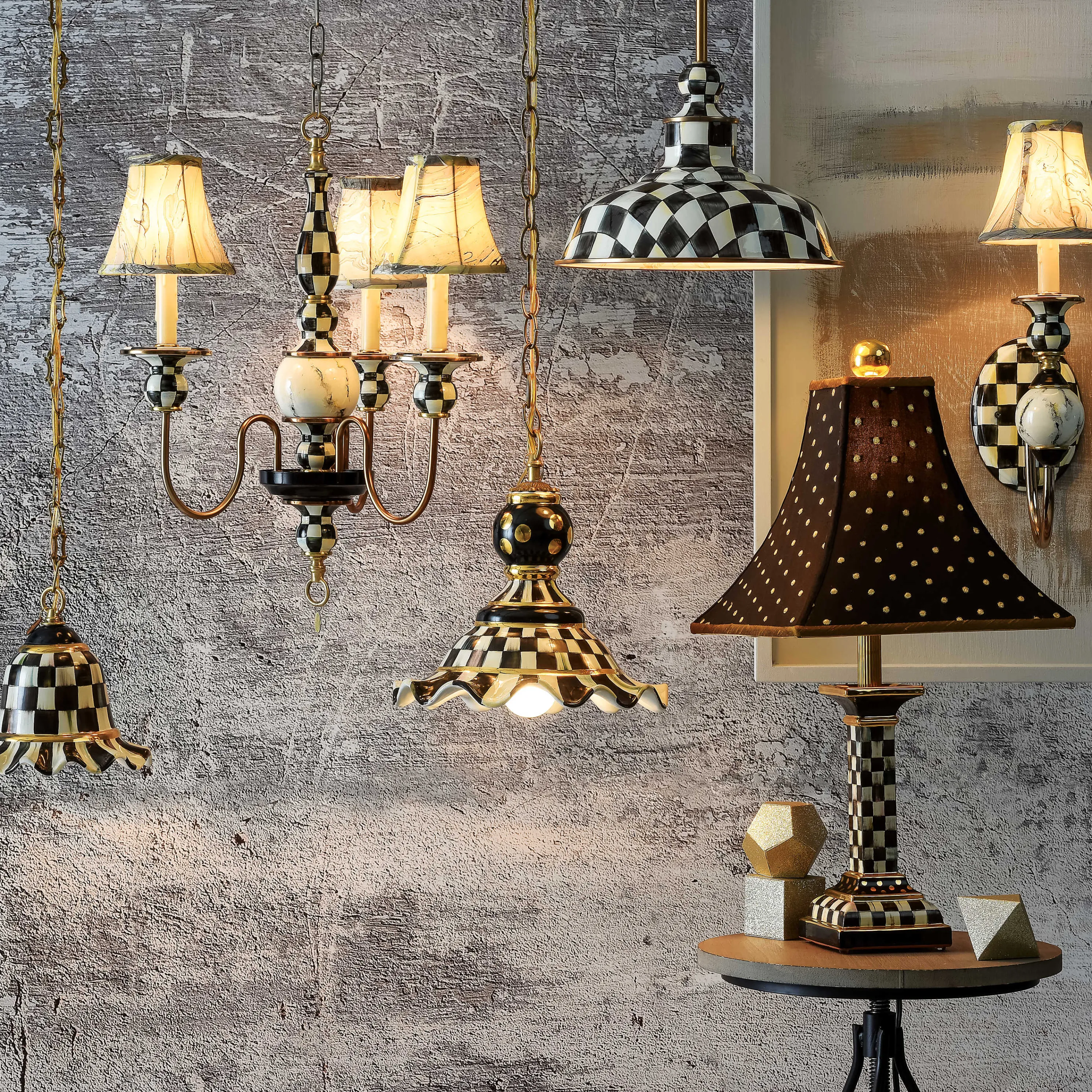 Courtly Check Barn Pendant Lamp - 12
