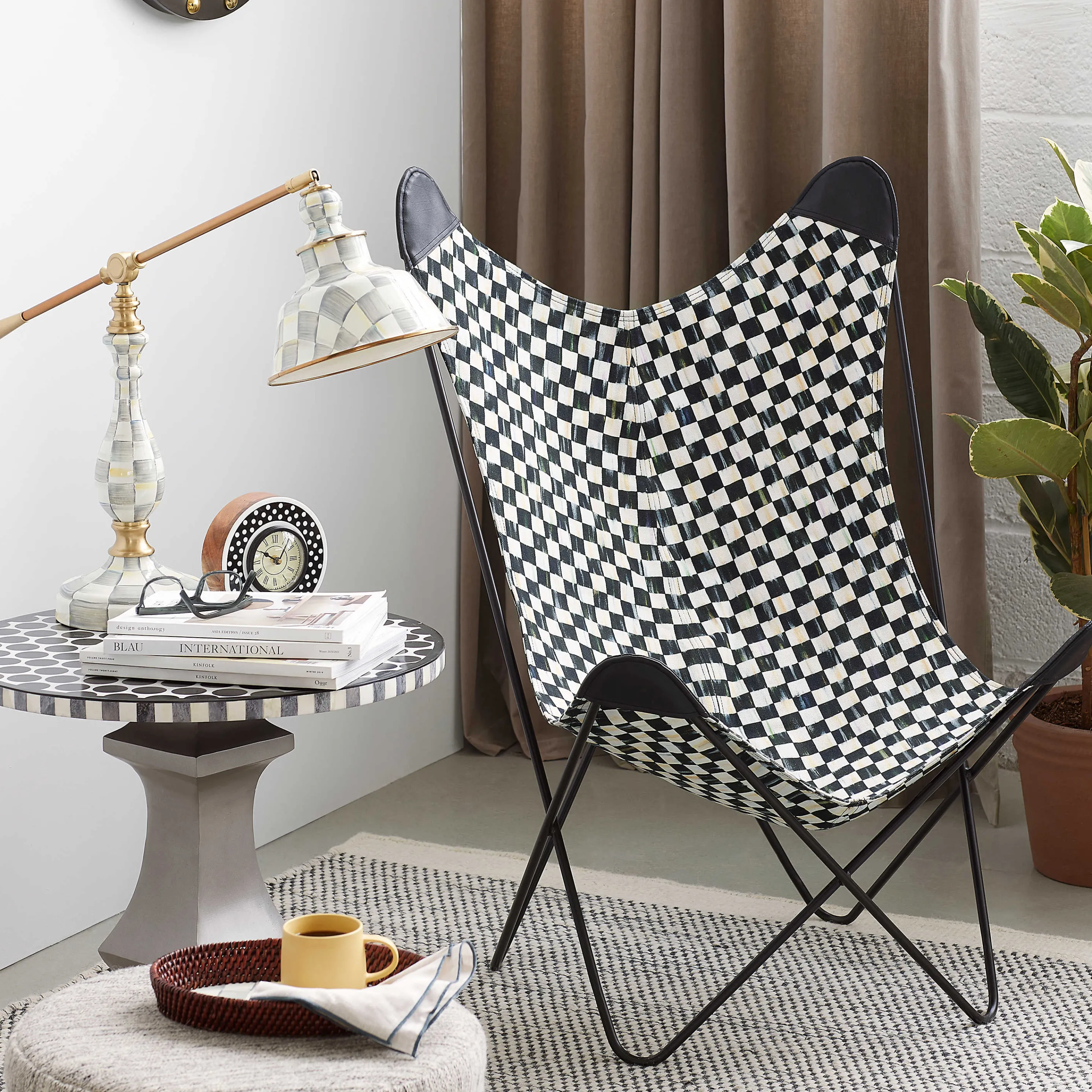 Courtly Check Butterfly Chair