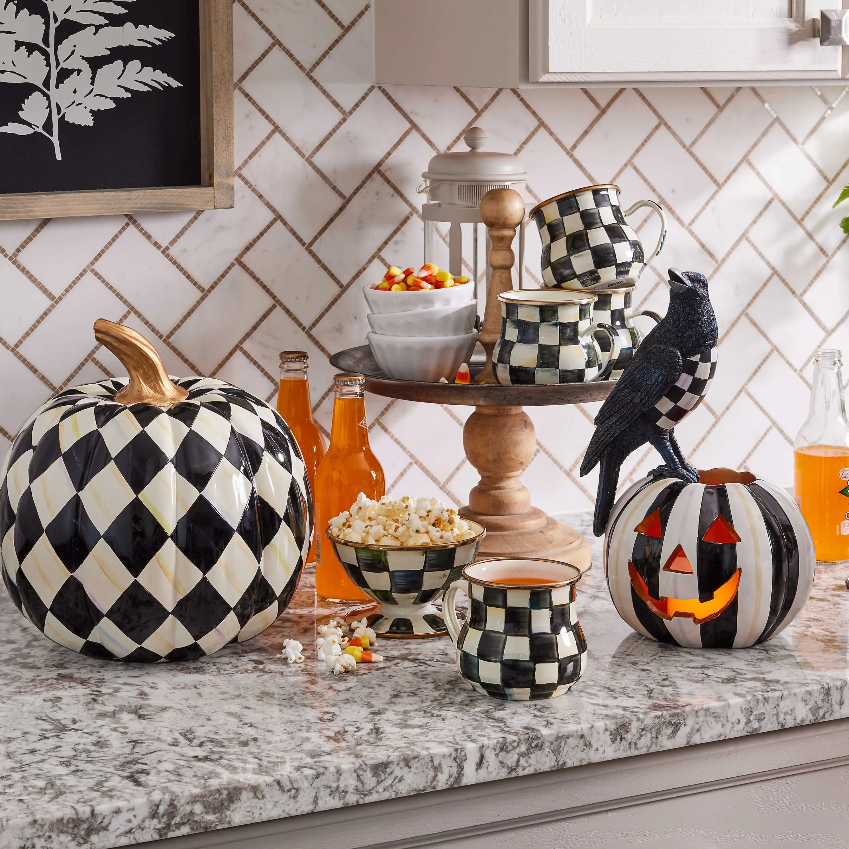 Courtly Check Enamel Ice Cream Dish