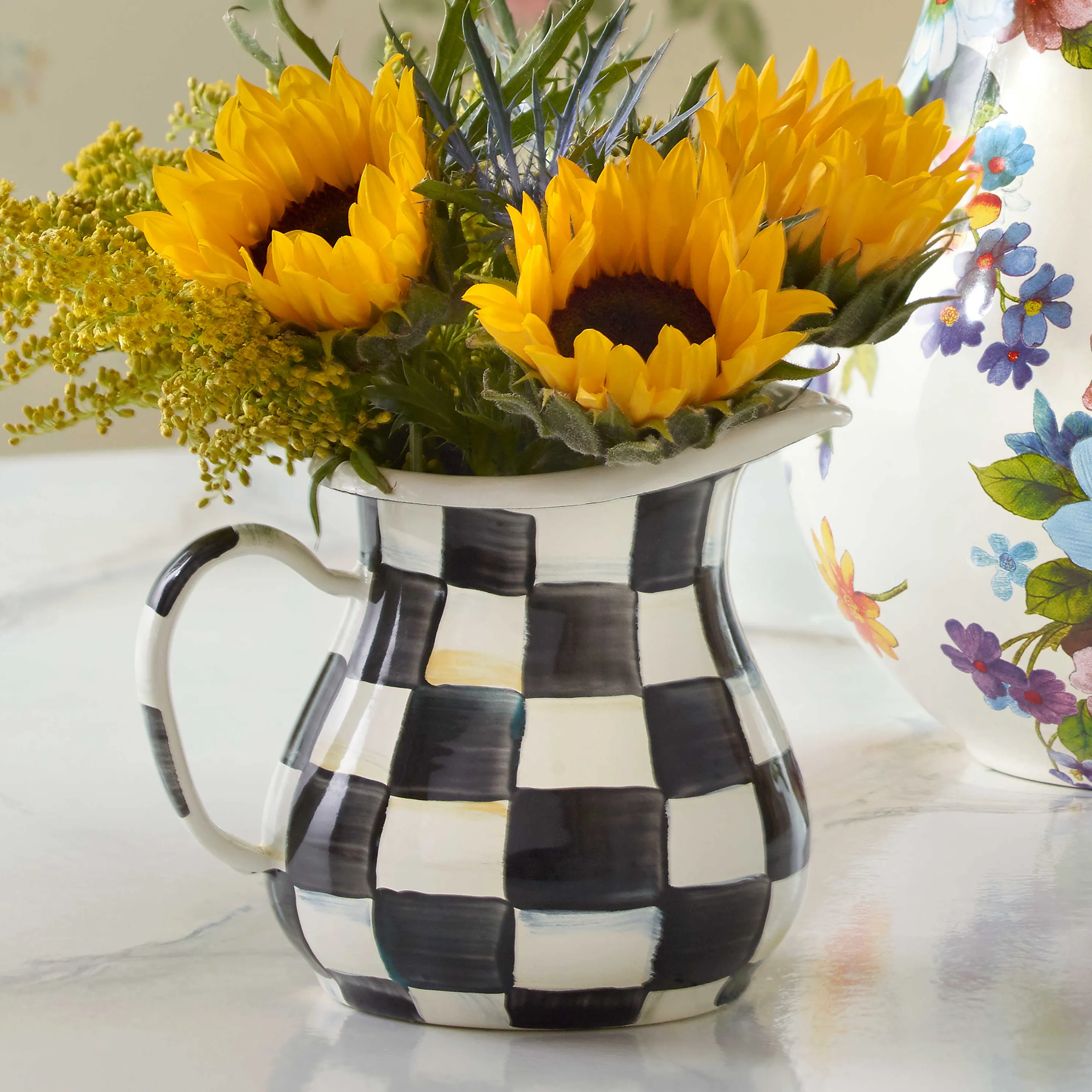 Courtly Check Enamel Creamer