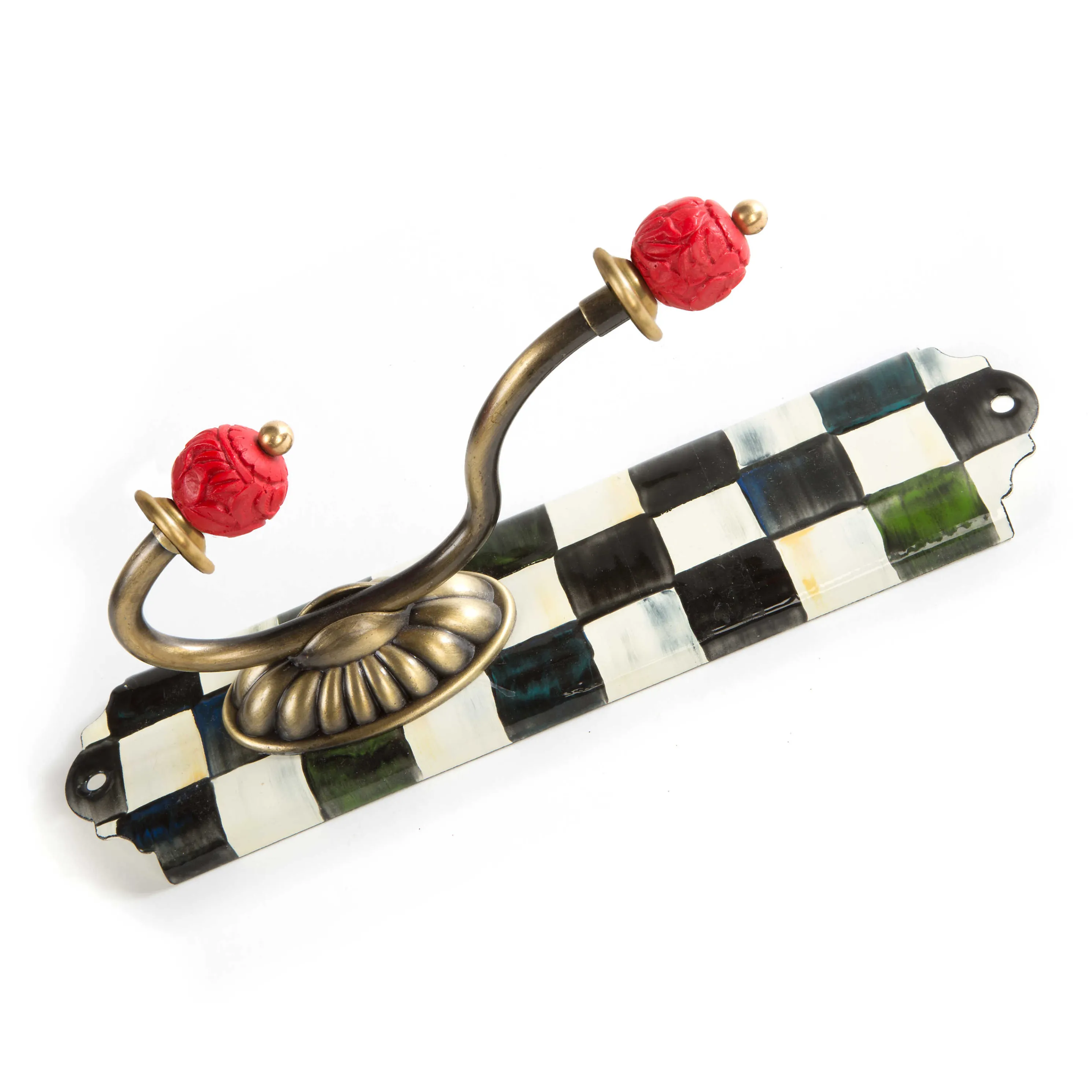 Courtly Check Enamel Single Wall Hook