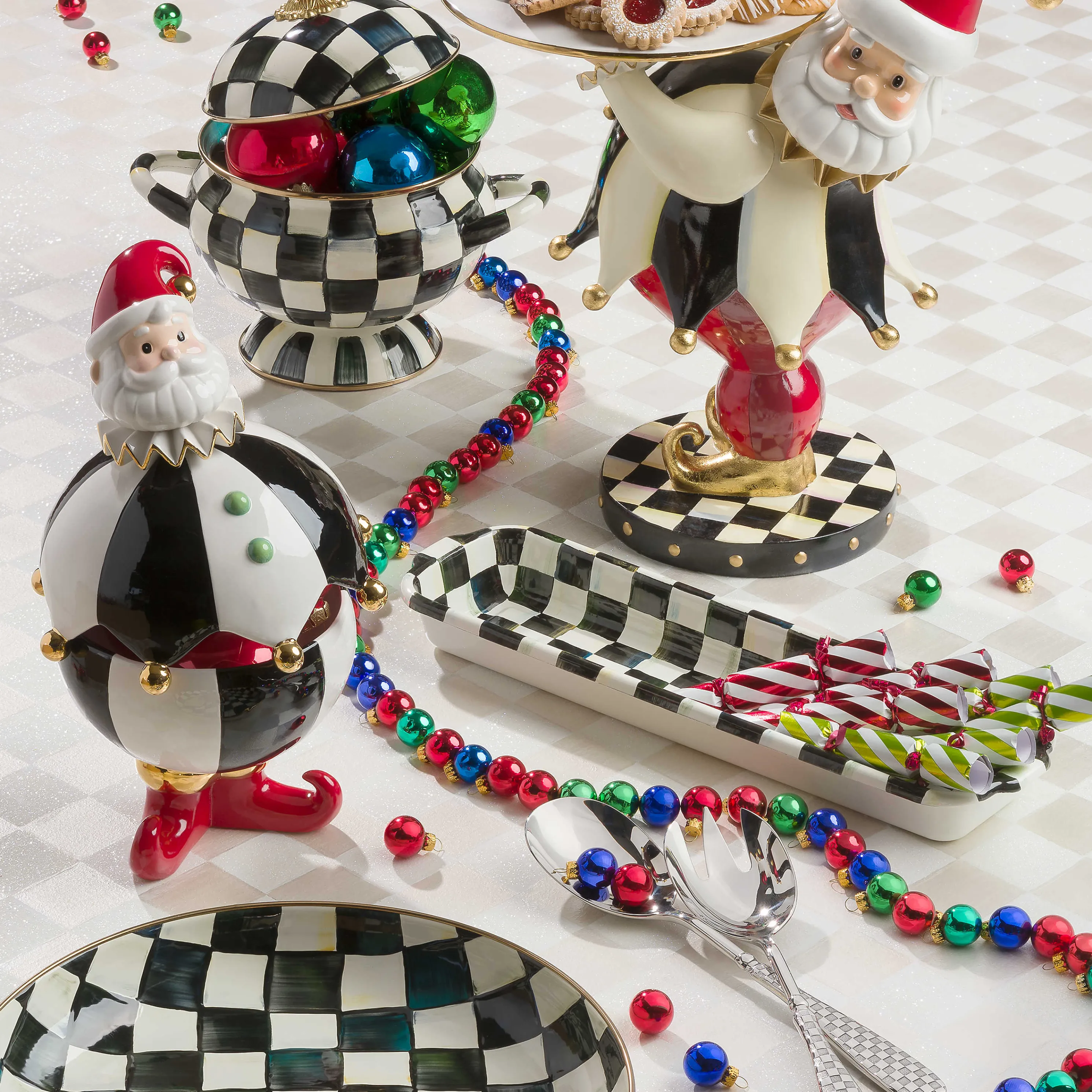 Courtly Check Enamel Abundant Bowl