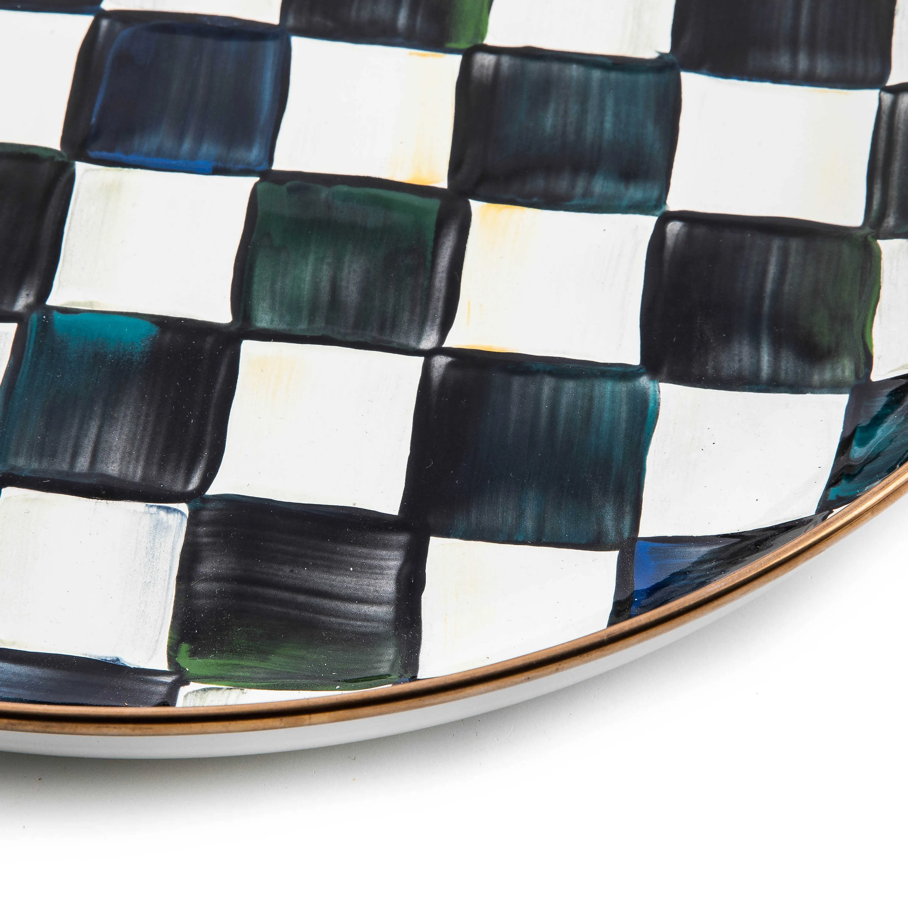 Courtly Check Enamel Abundant Bowl