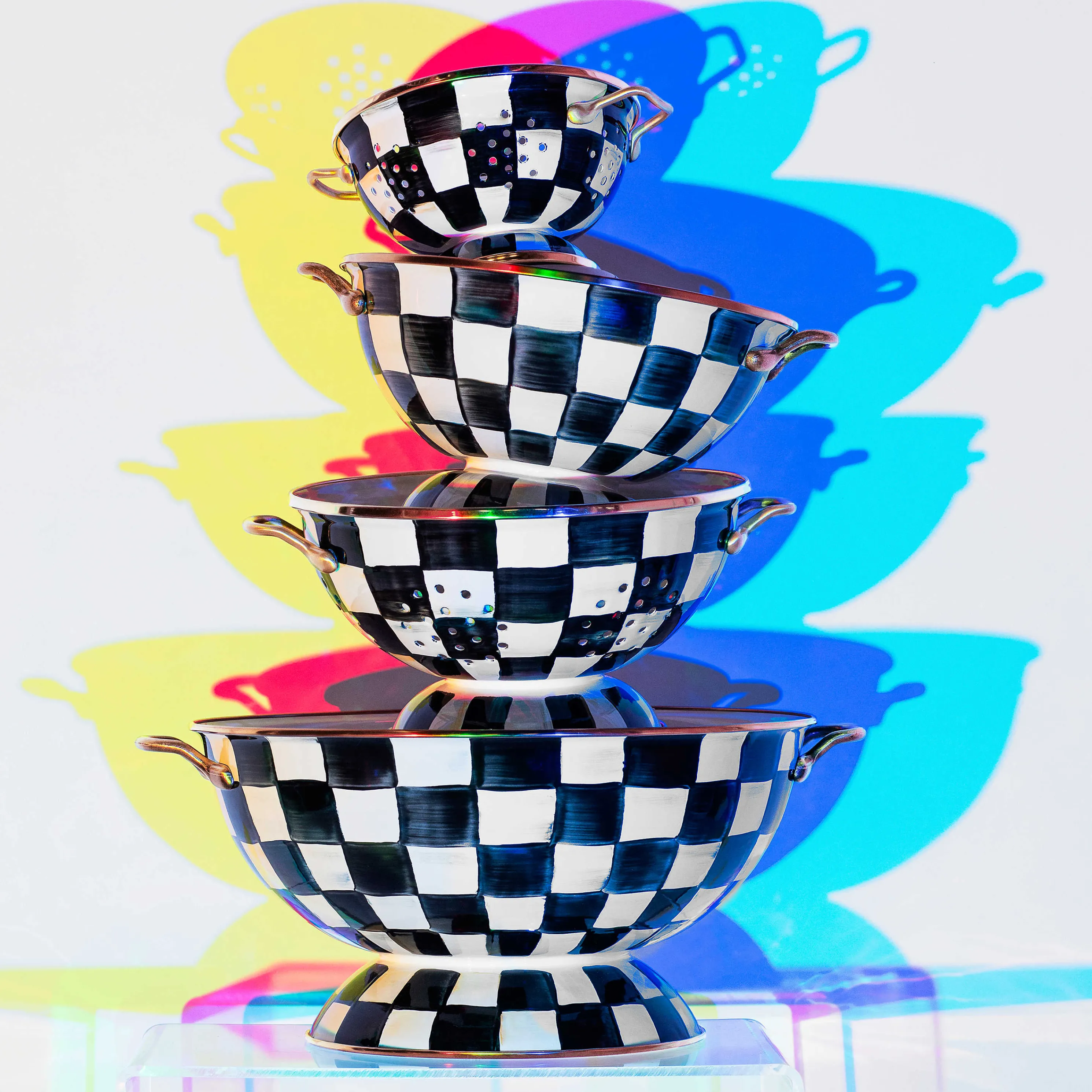 Courtly Check Enamel Almost Everything Bowl