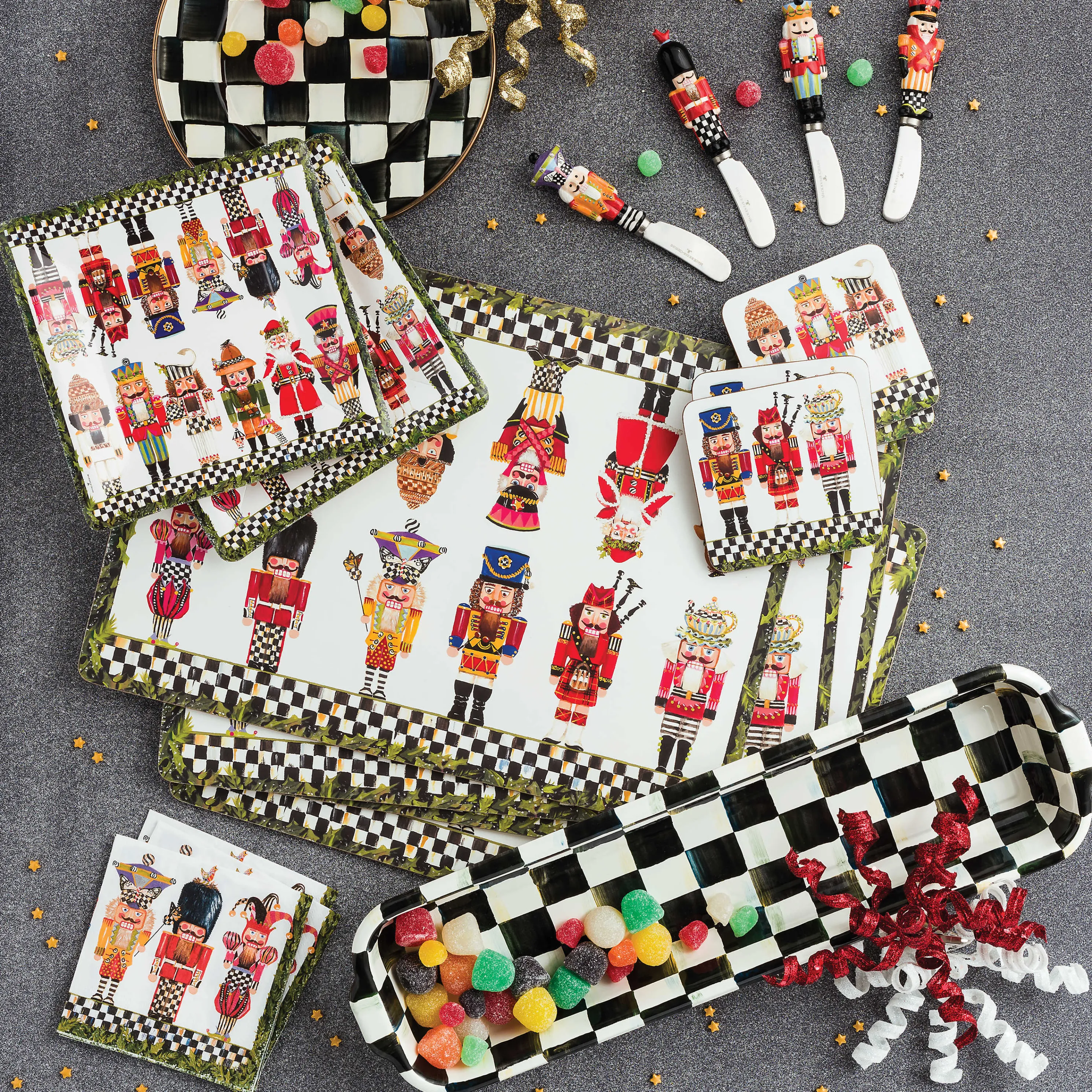 Courtly Check Enamel Baguette Dish