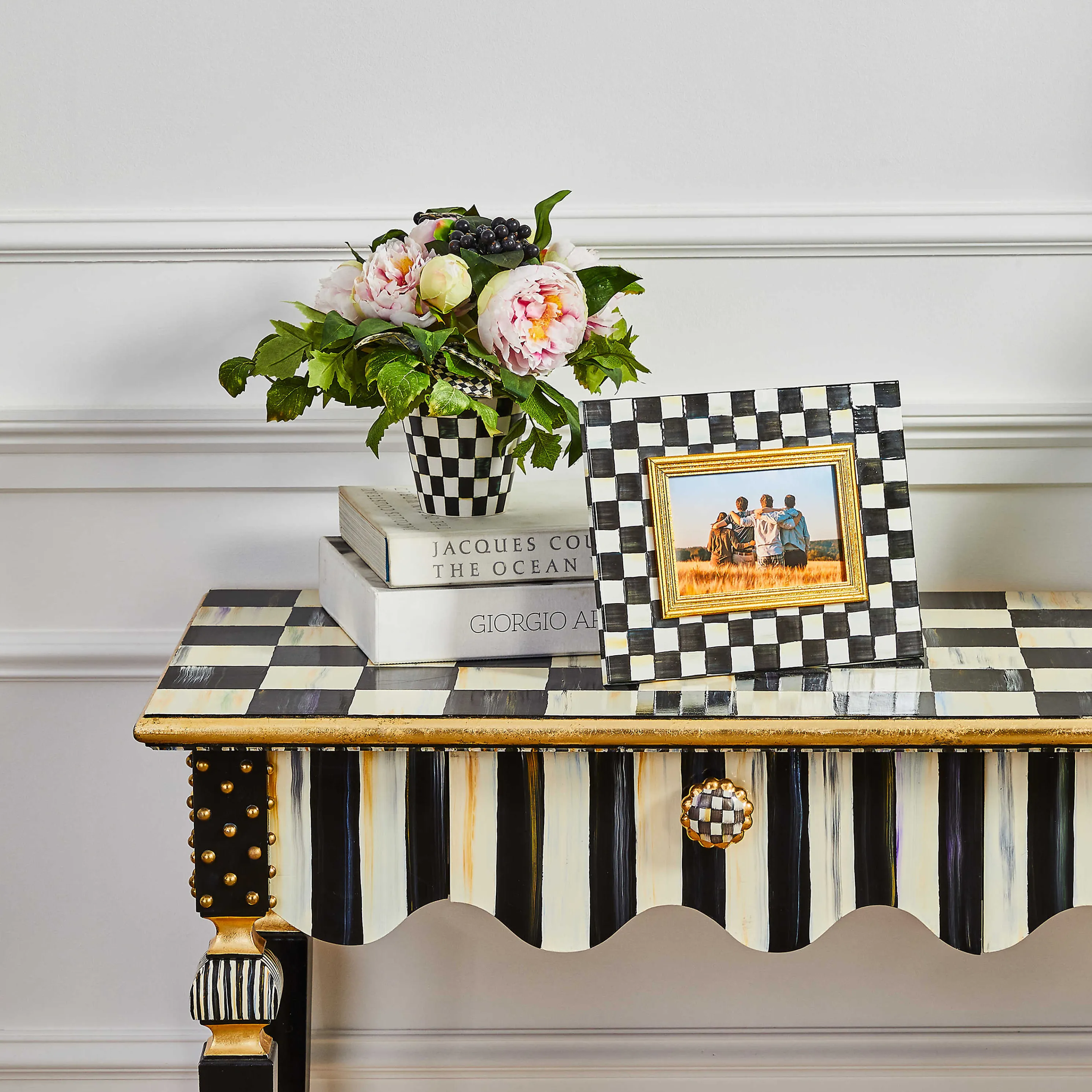 Courtly Check Enamel Frame - 4