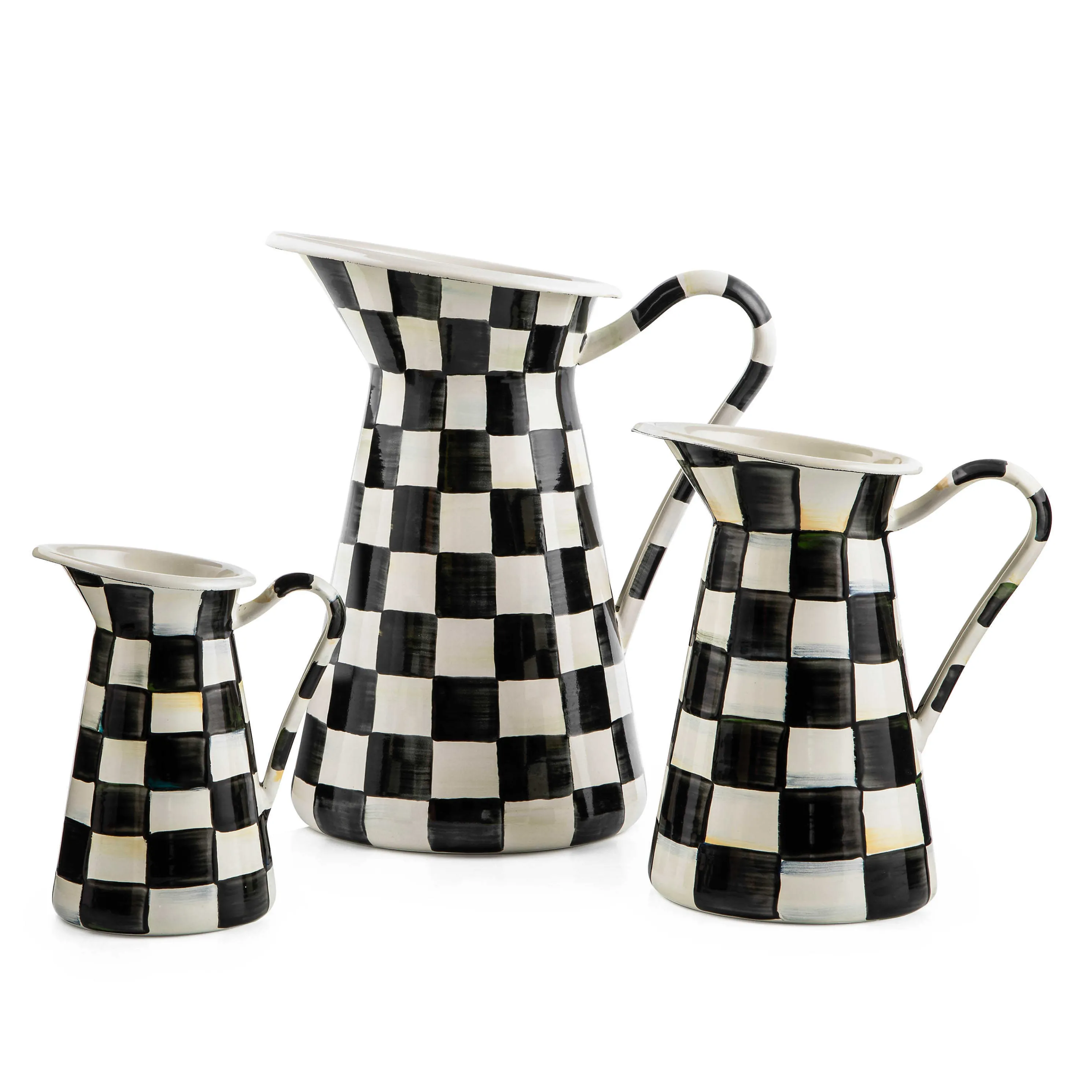 Courtly Check Enamel Practical Pitcher - Medium