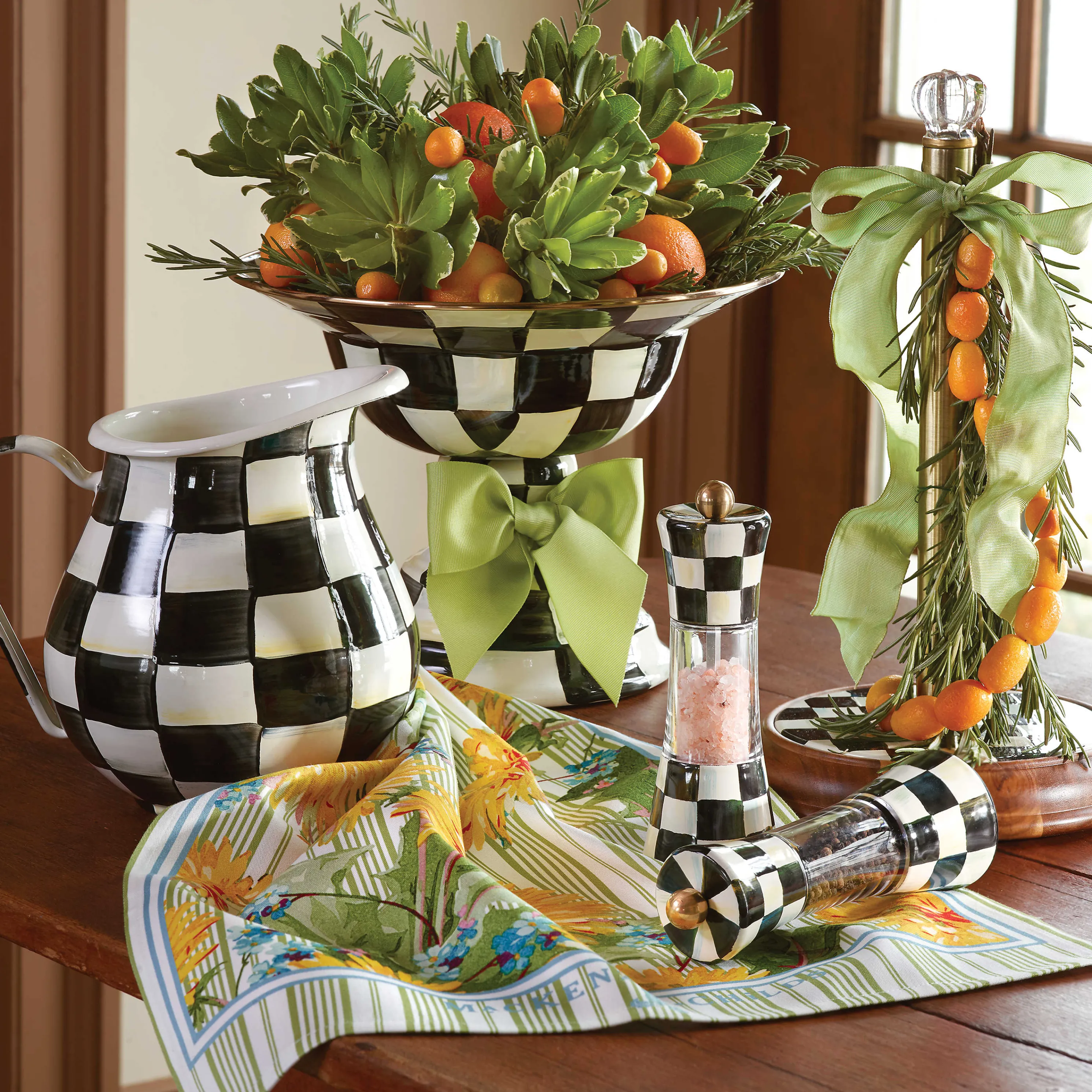 Courtly Check Enamel Grinder