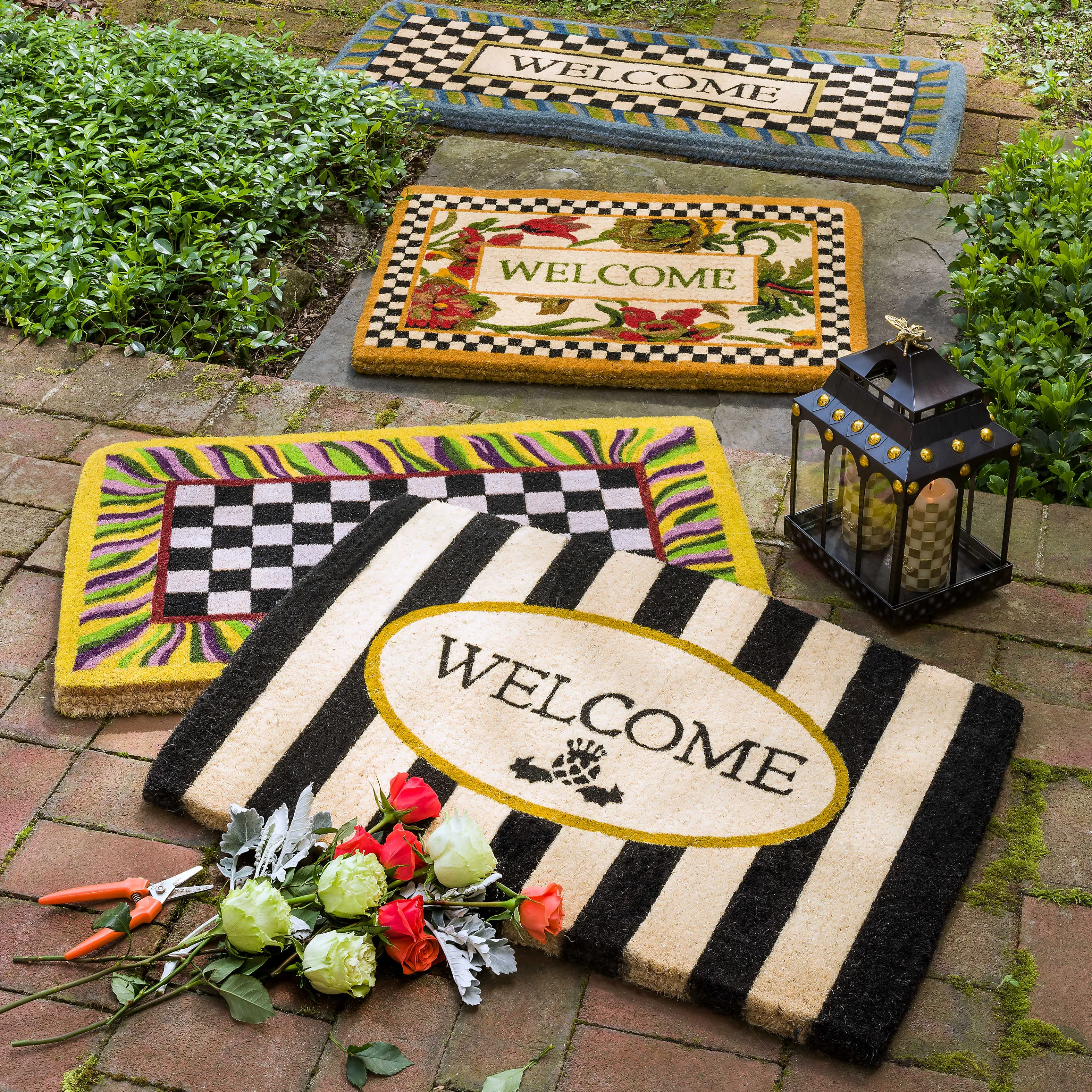 Courtly Check Entrance Mat