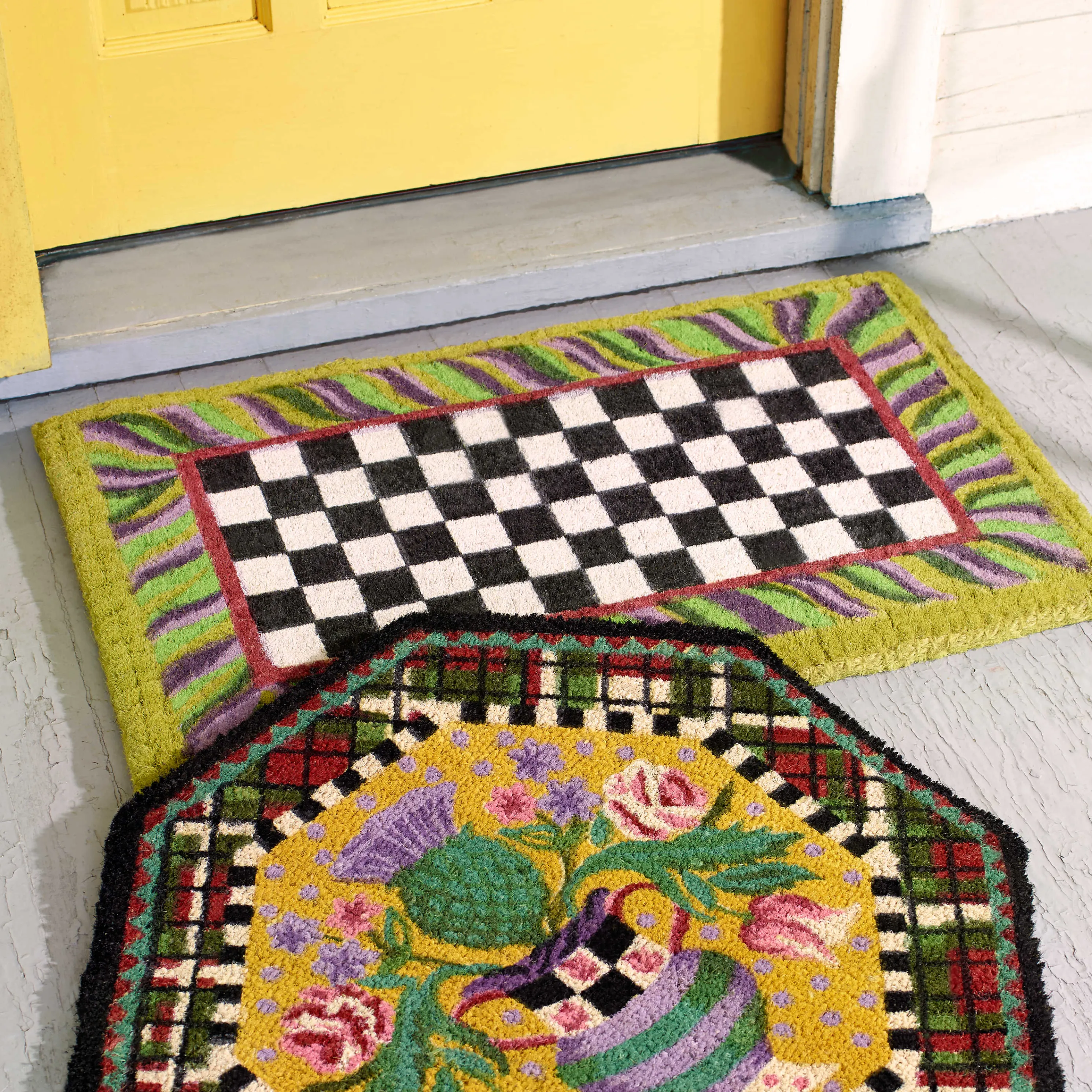 Courtly Check Entrance Mat