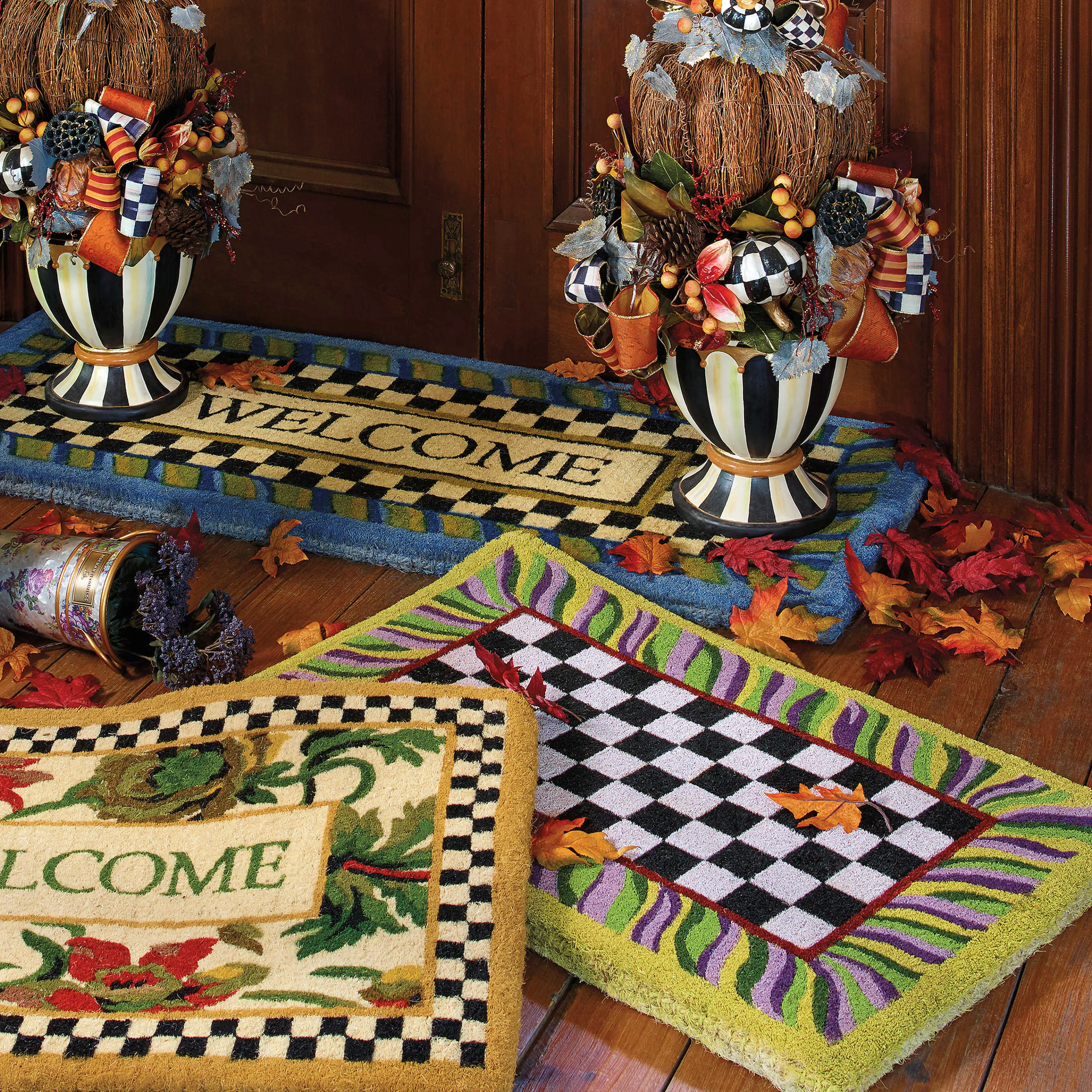 Courtly Check Entrance Mat