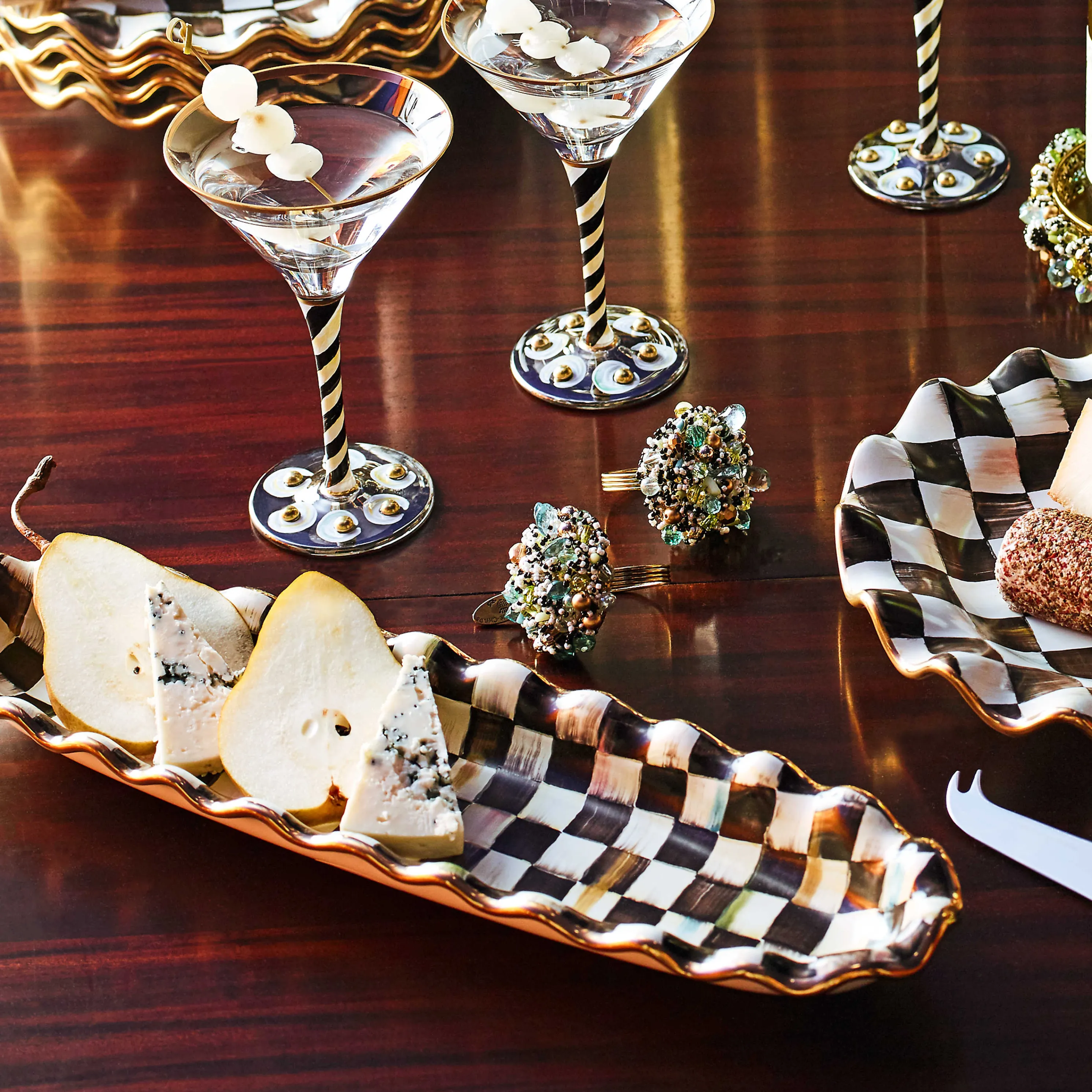 Courtly Check Hors D'Oeuvre Tray