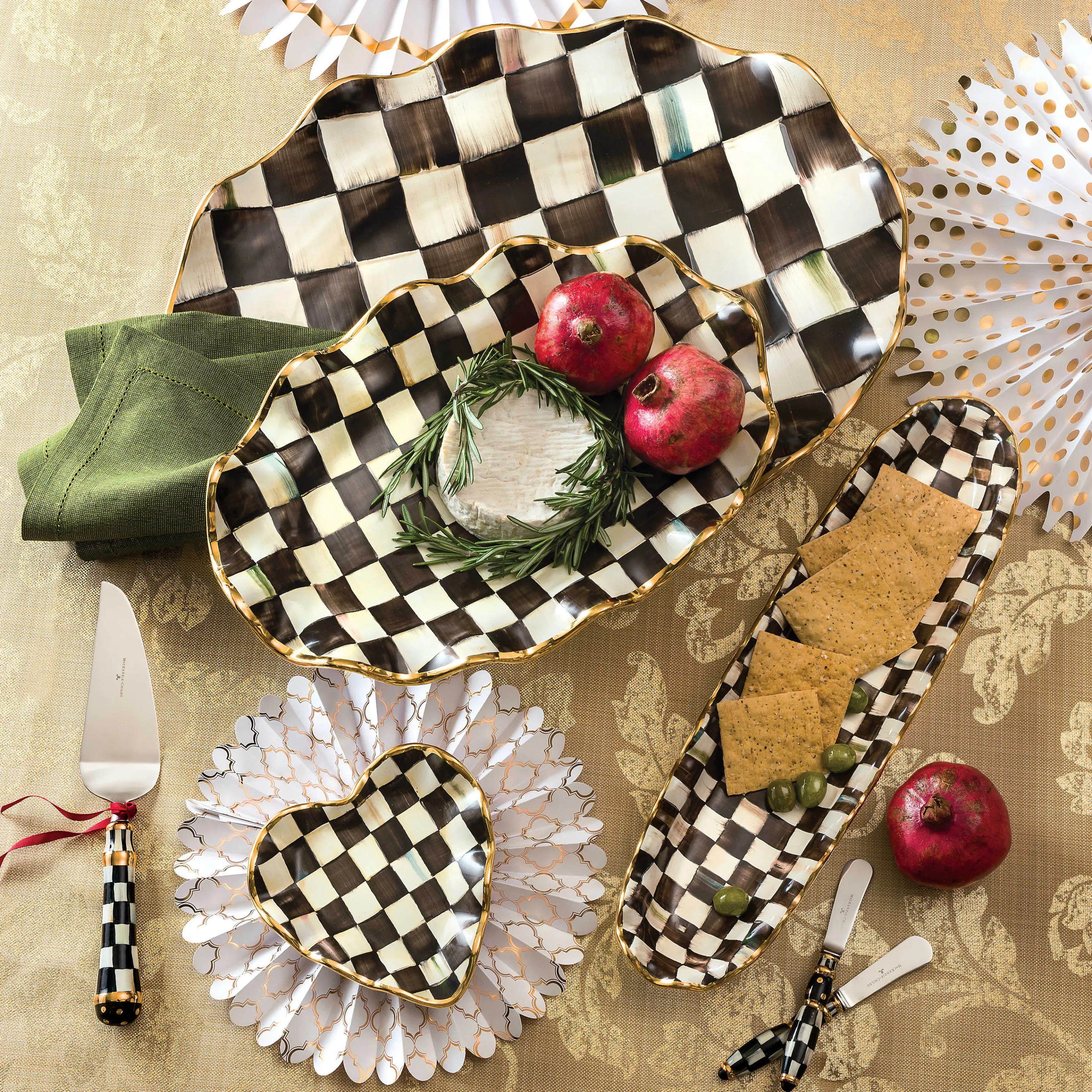 Courtly Check Large Serving Platter