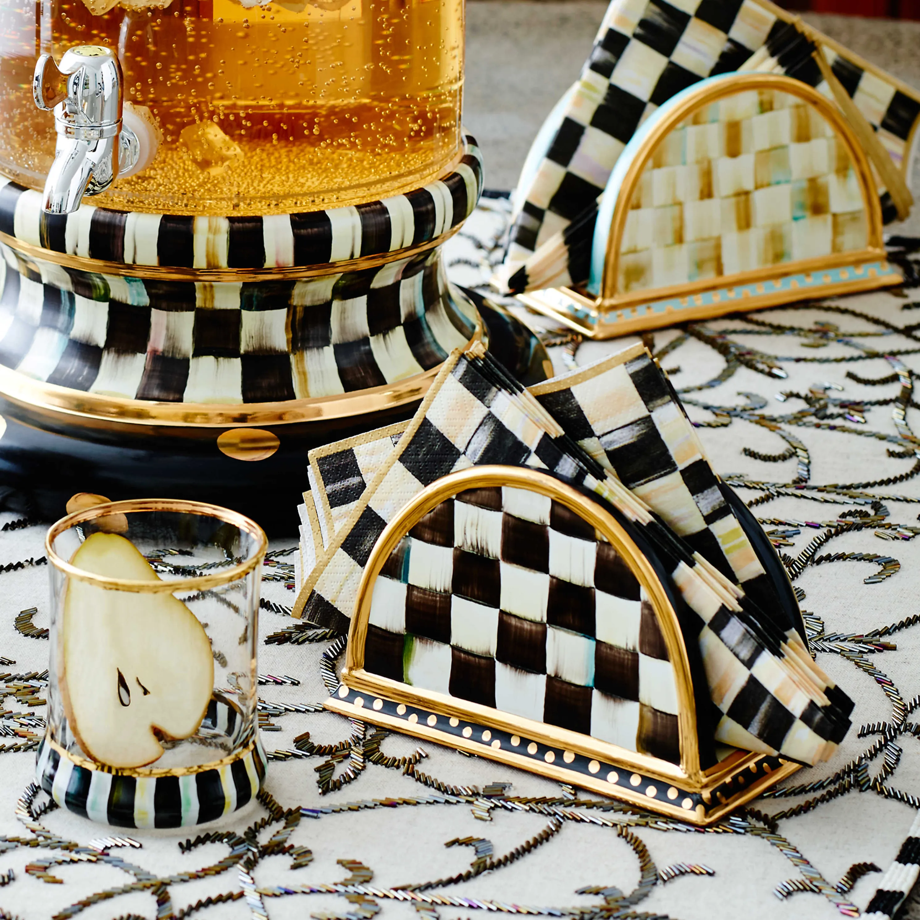 Courtly Check Napkin Holder