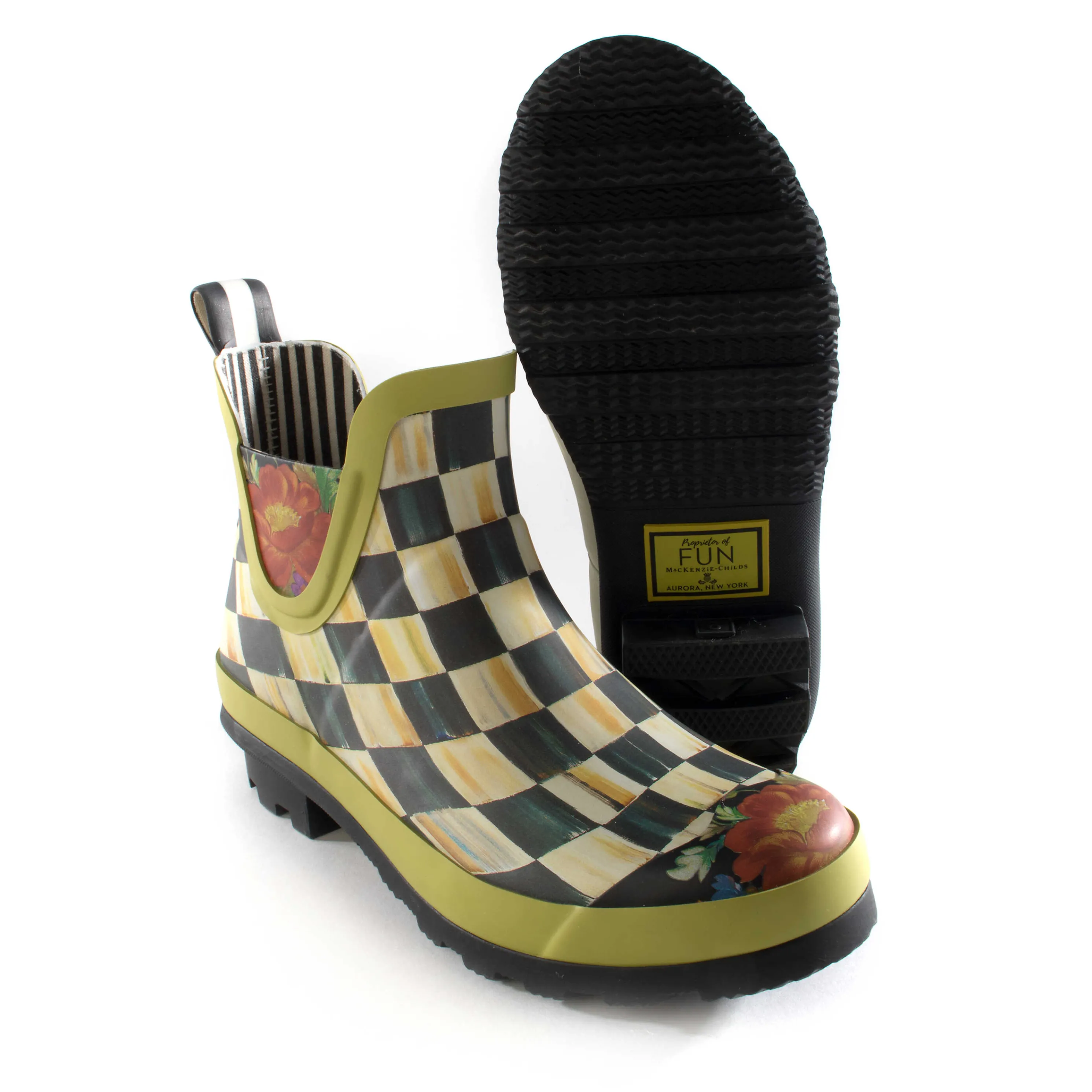 Courtly Check Rain Boots - Short - Size 6