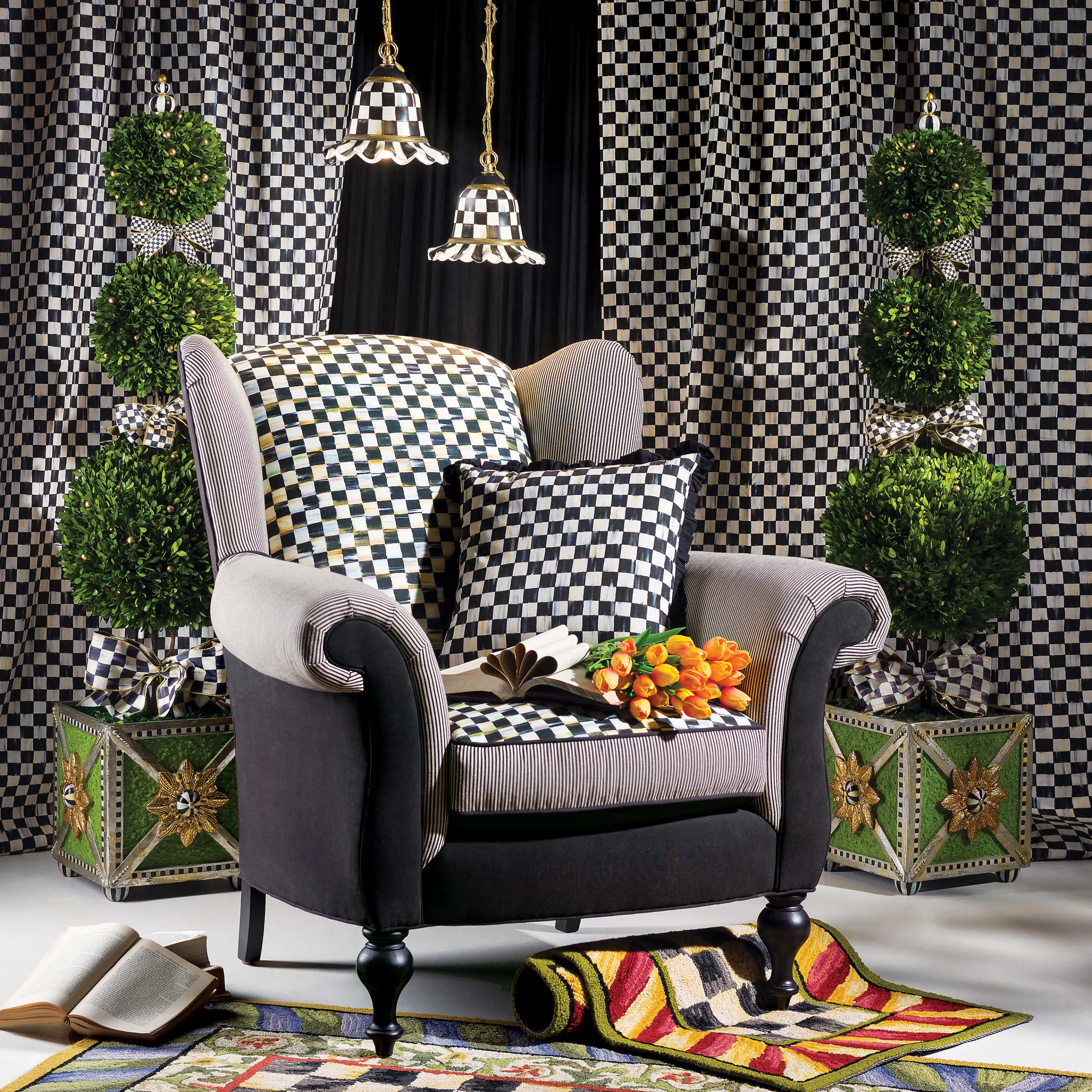 Courtly Check Rug - 2'6