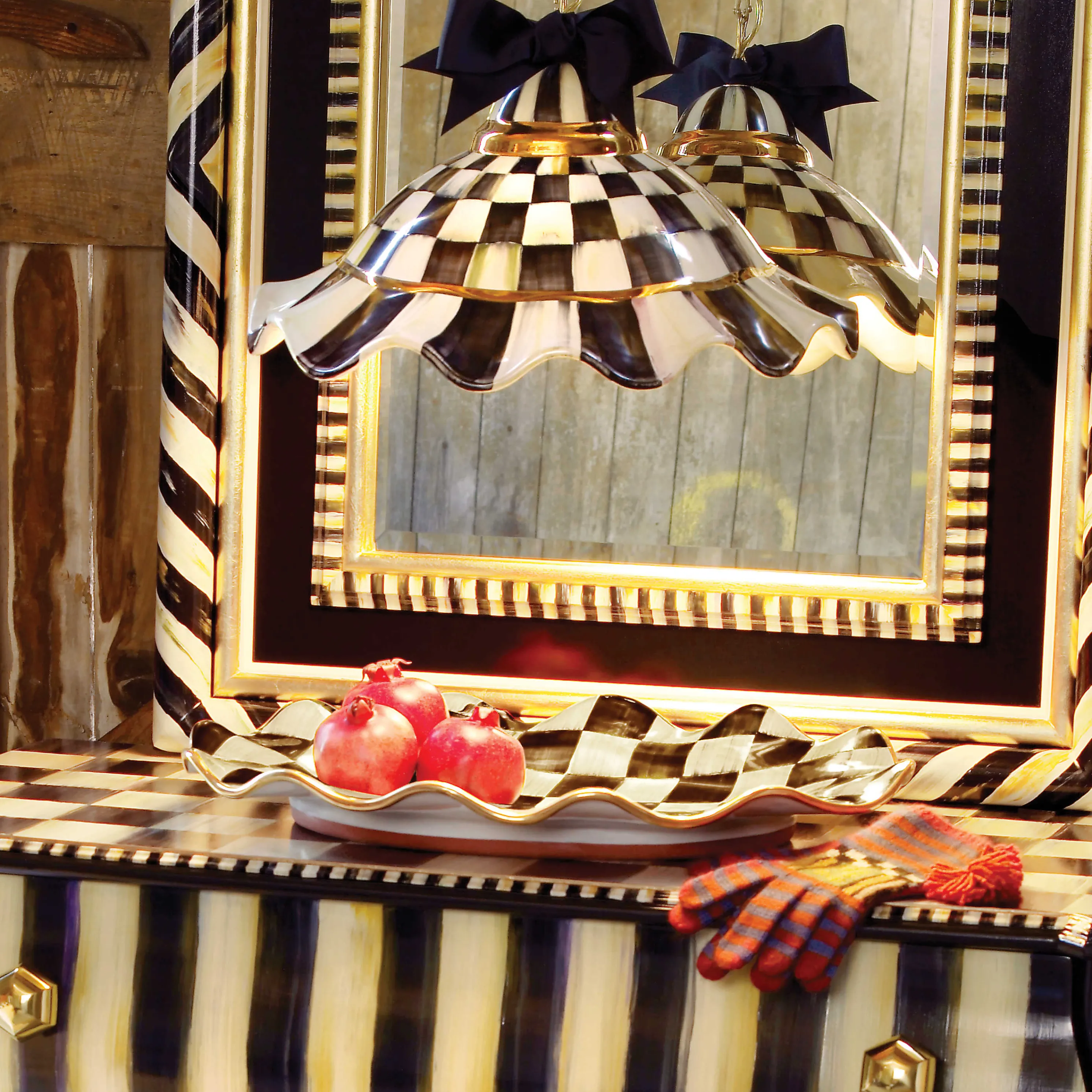 Courtly Check Serving Platter