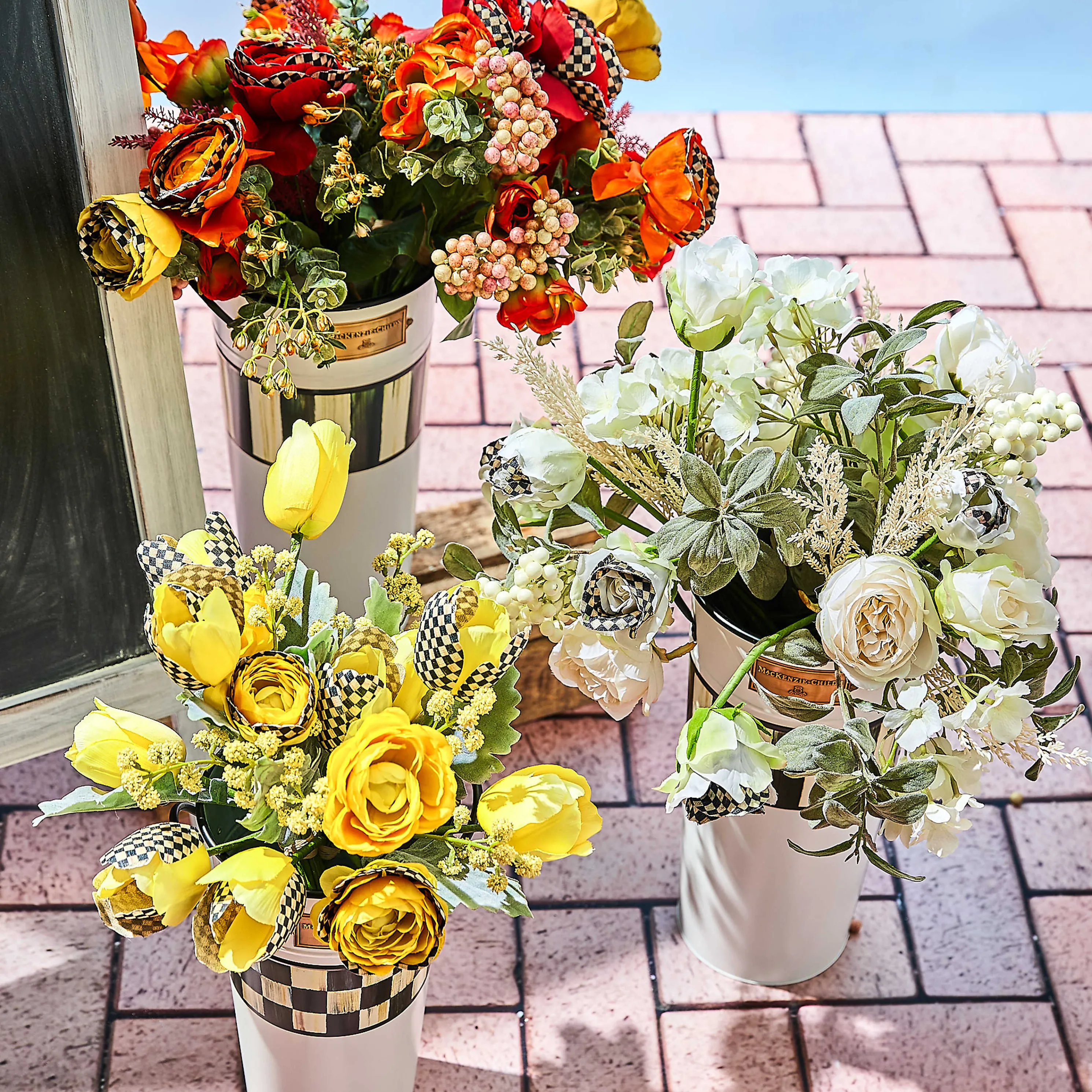 Courtly Check Summer Bouquet - Yellow