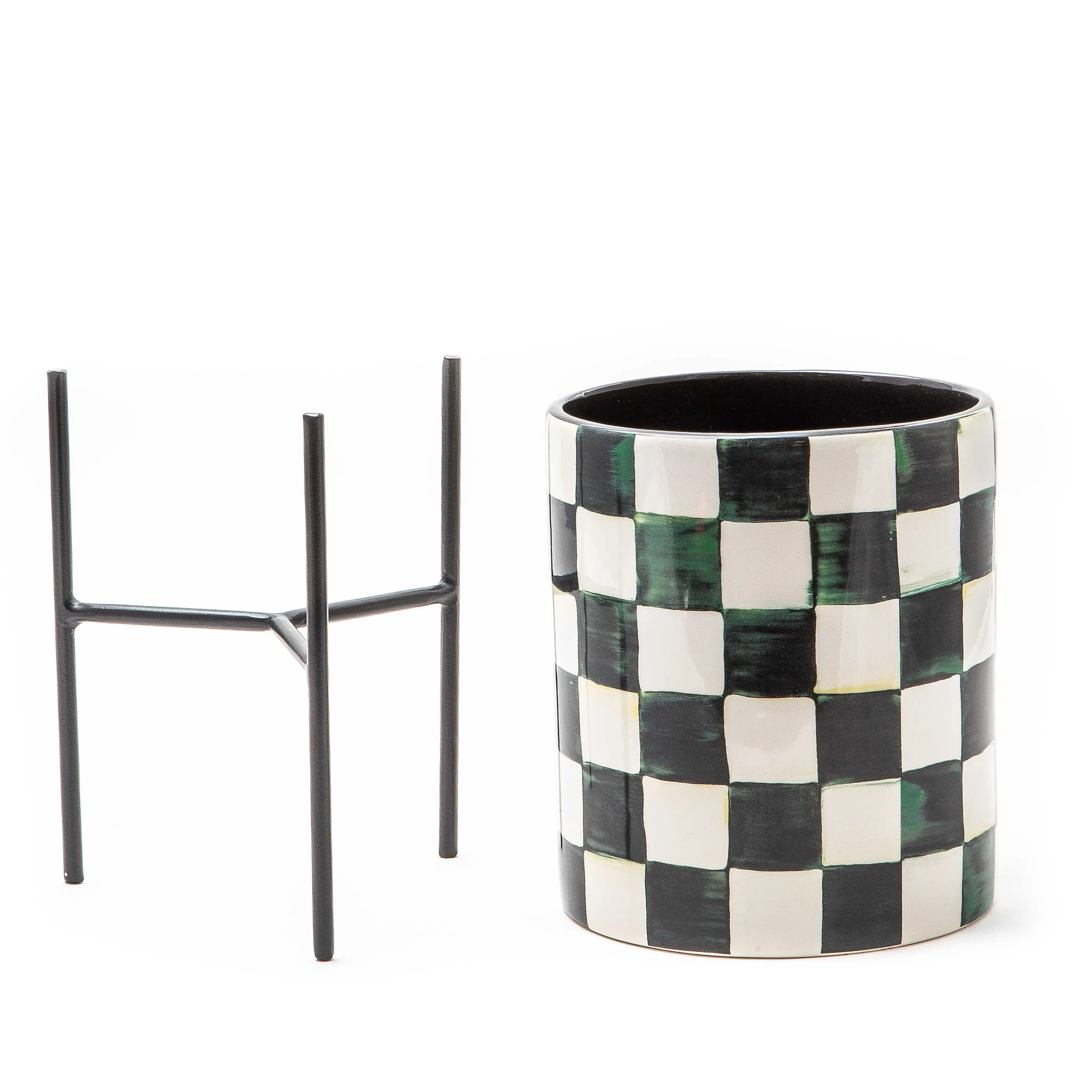 Courtly Check Tabletop Planter