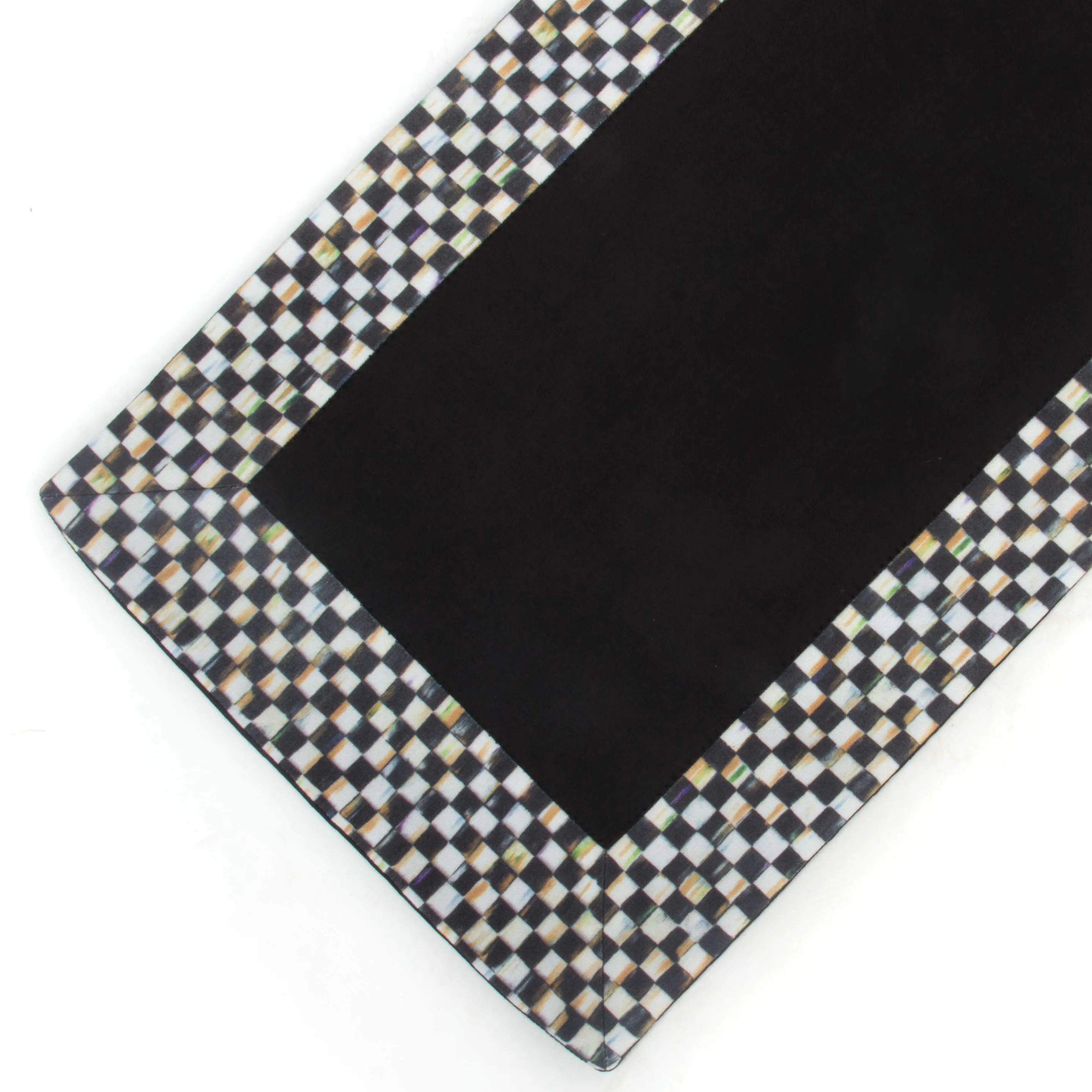 Courtly Check Table Runner - Black