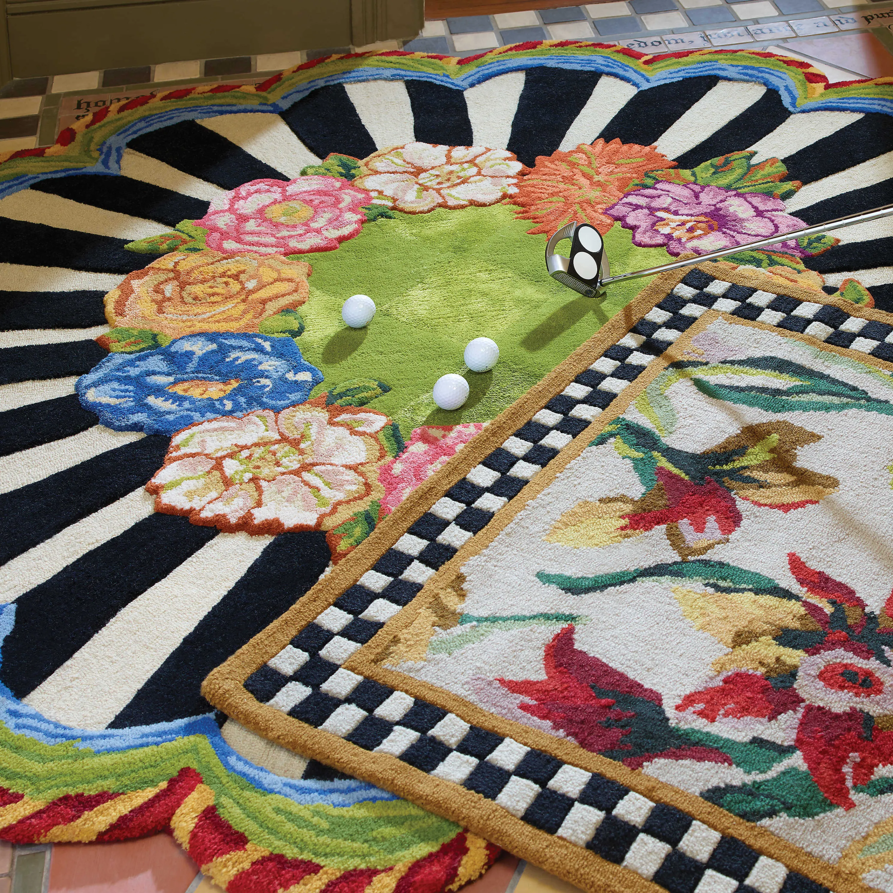 Cutting Garden Rug - 6' Round