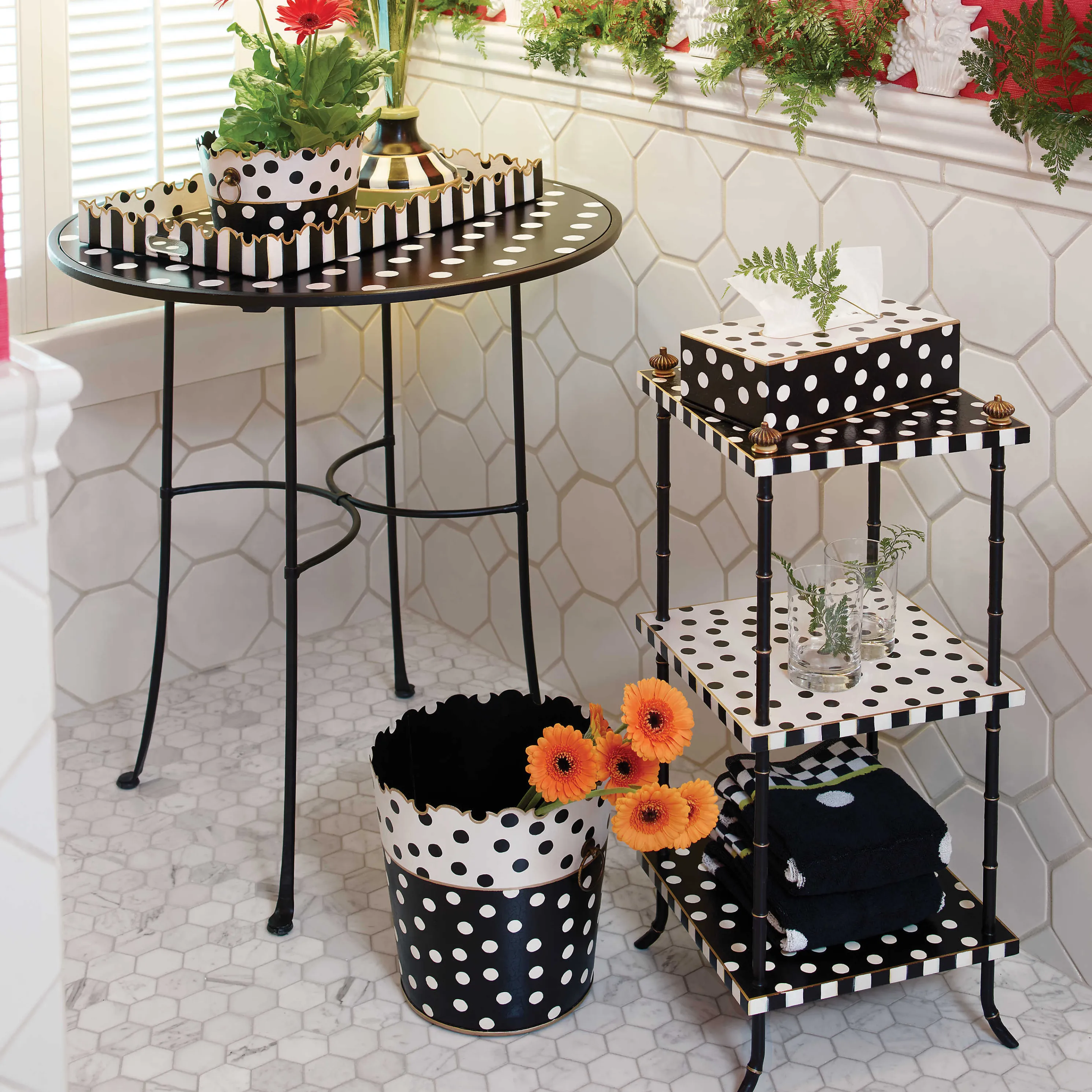Dot Three Tier Table