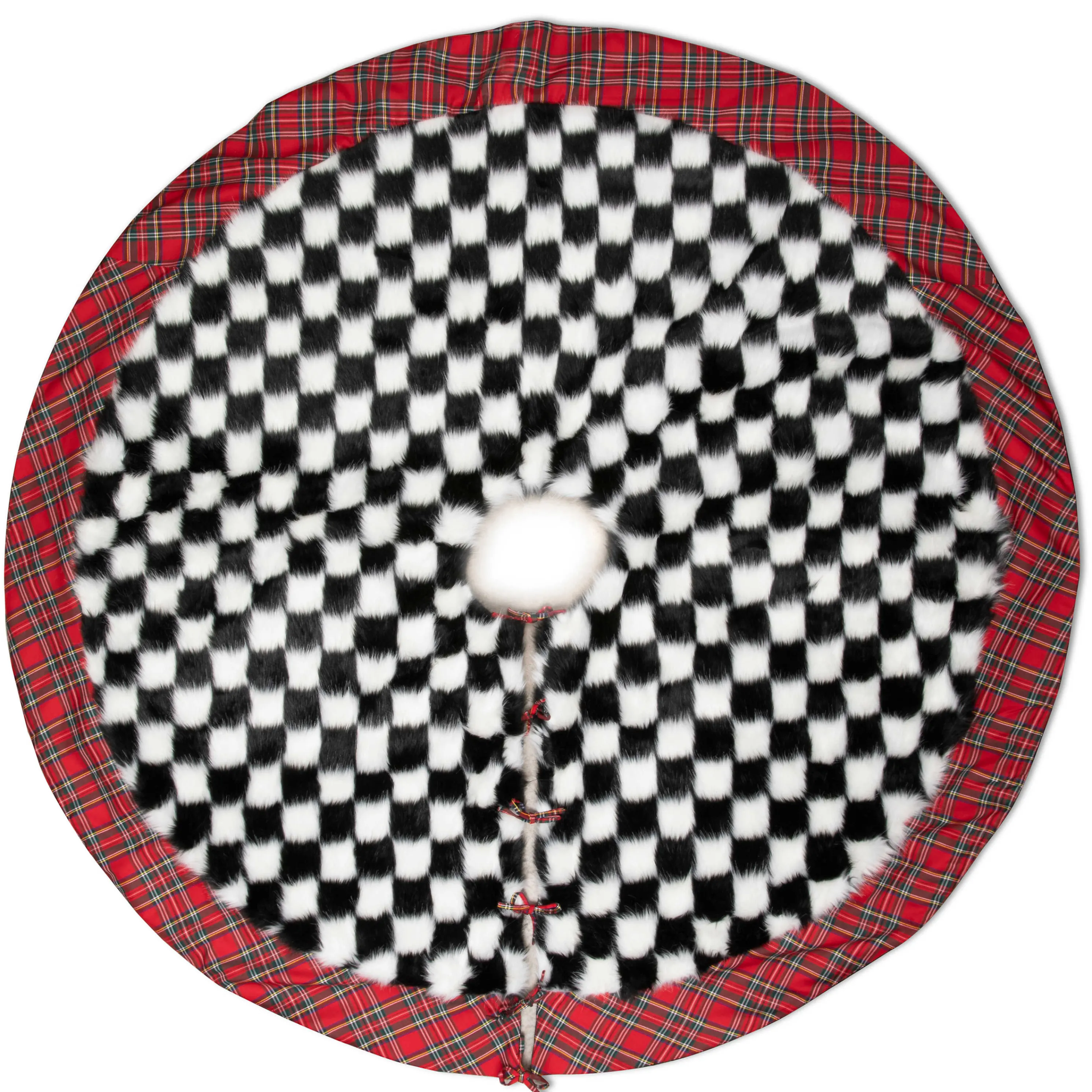 Fab Fur Check Tree Skirt