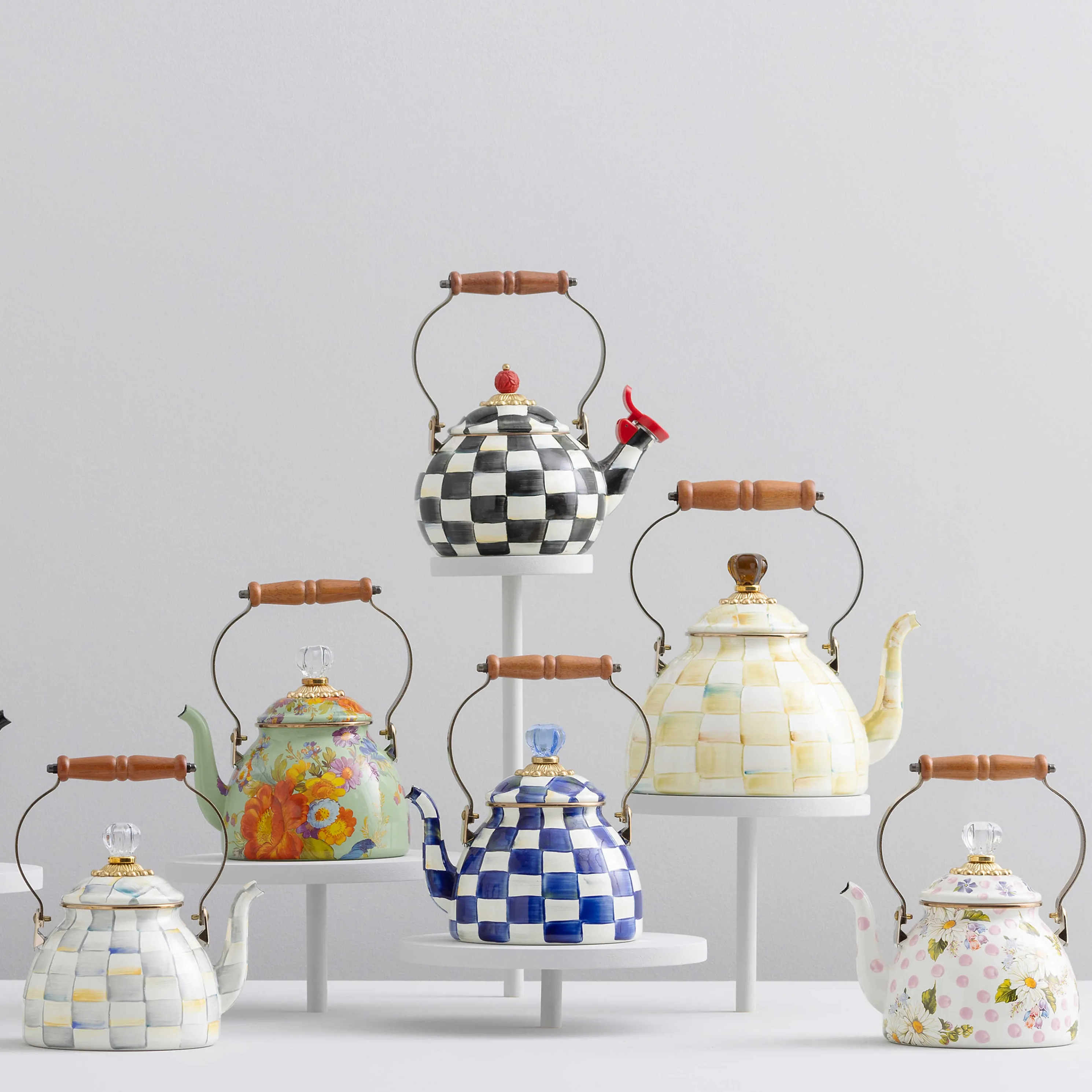 Flower Market 2 Quart Tea Kettle - Green