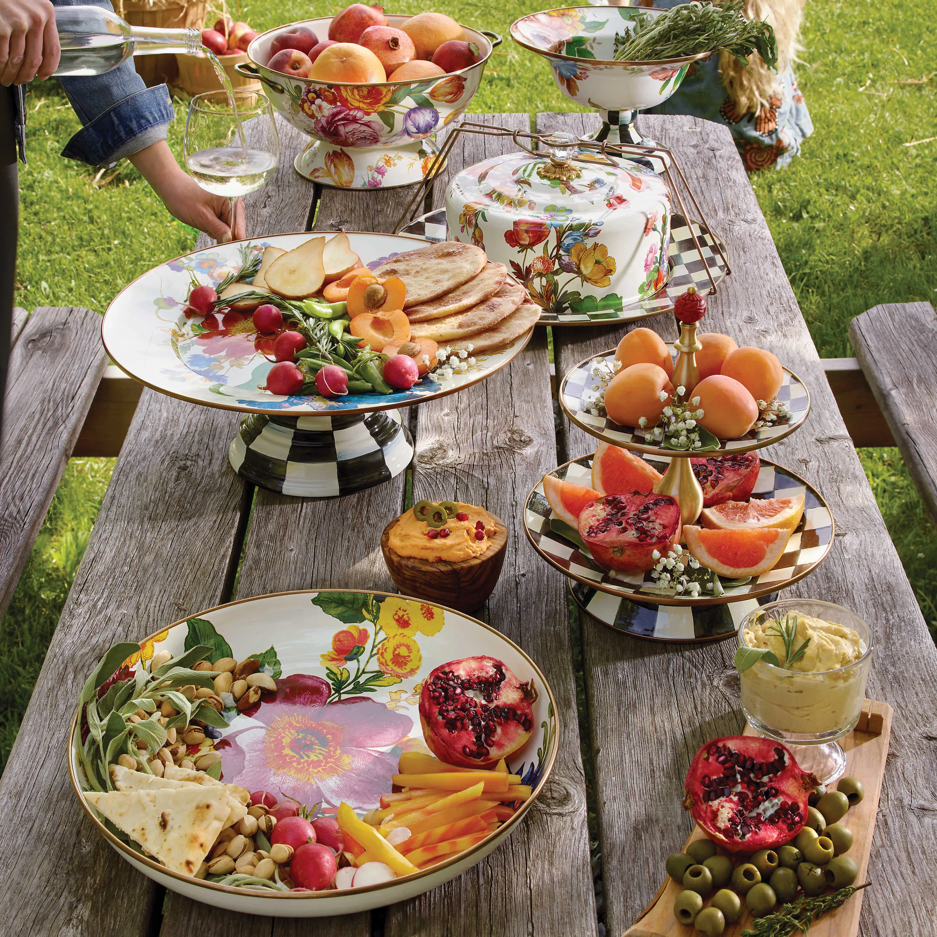 Flower Market Abundant Bowl - White