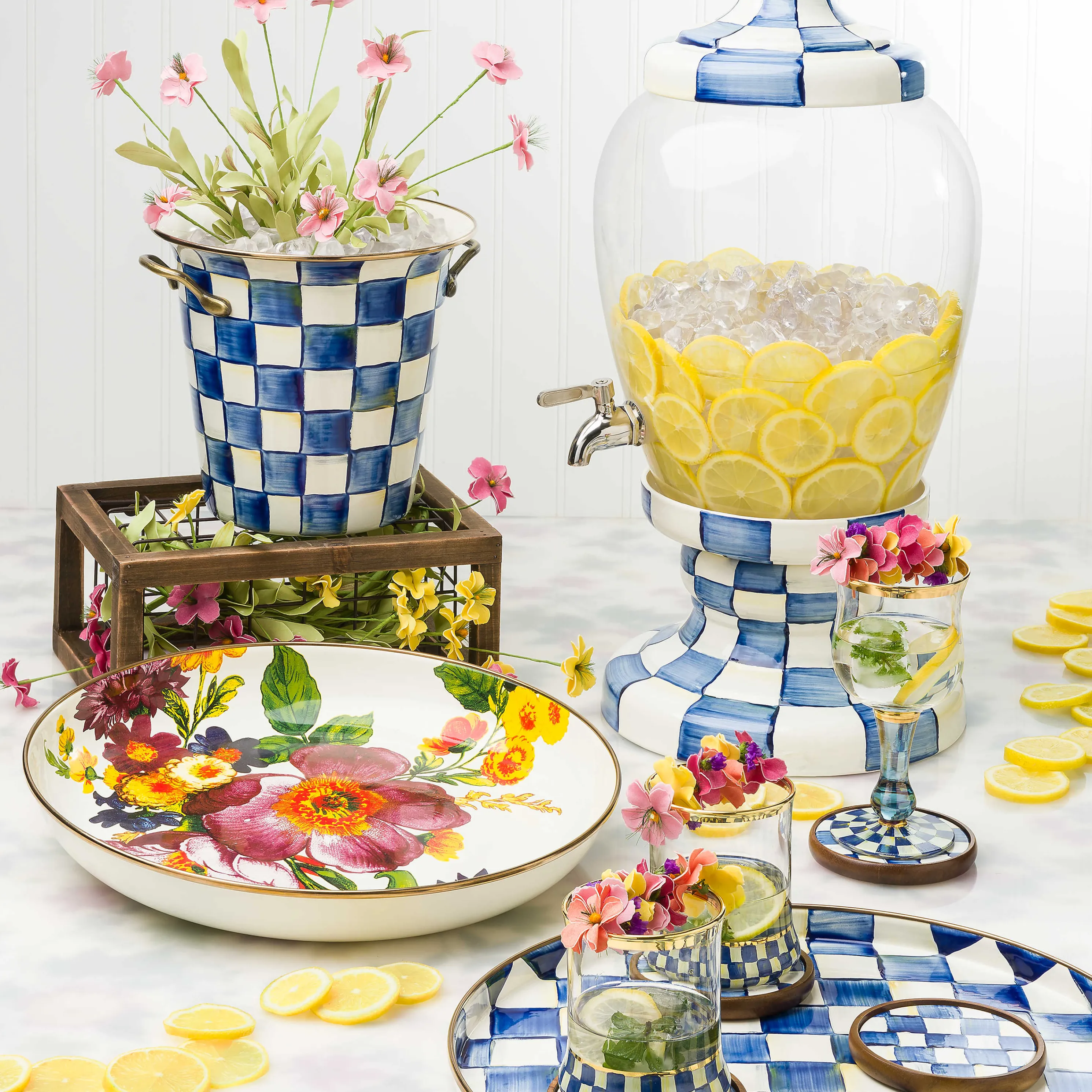 Flower Market Abundant Bowl - White