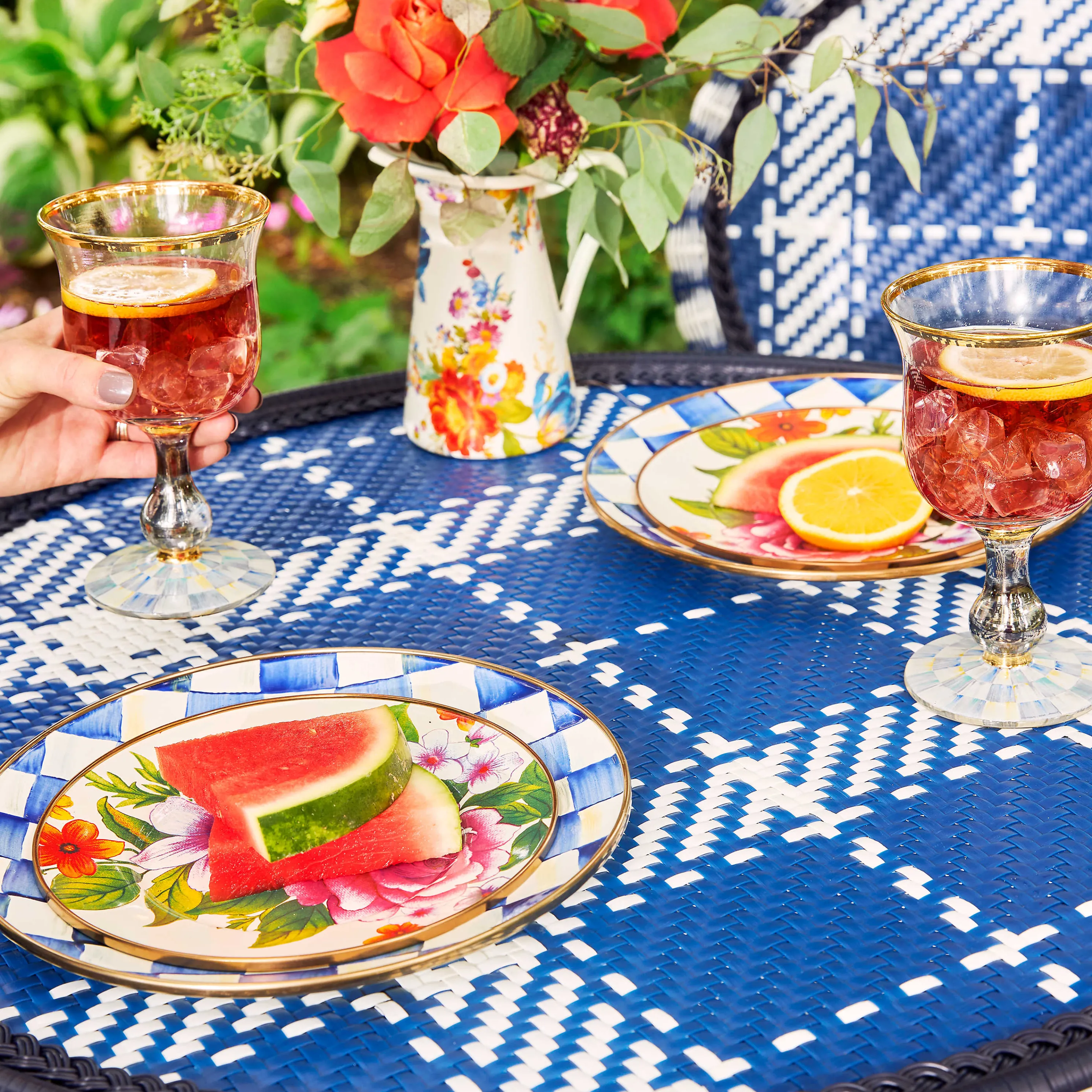 Flower Market Appetizer Plates - Set Of 4