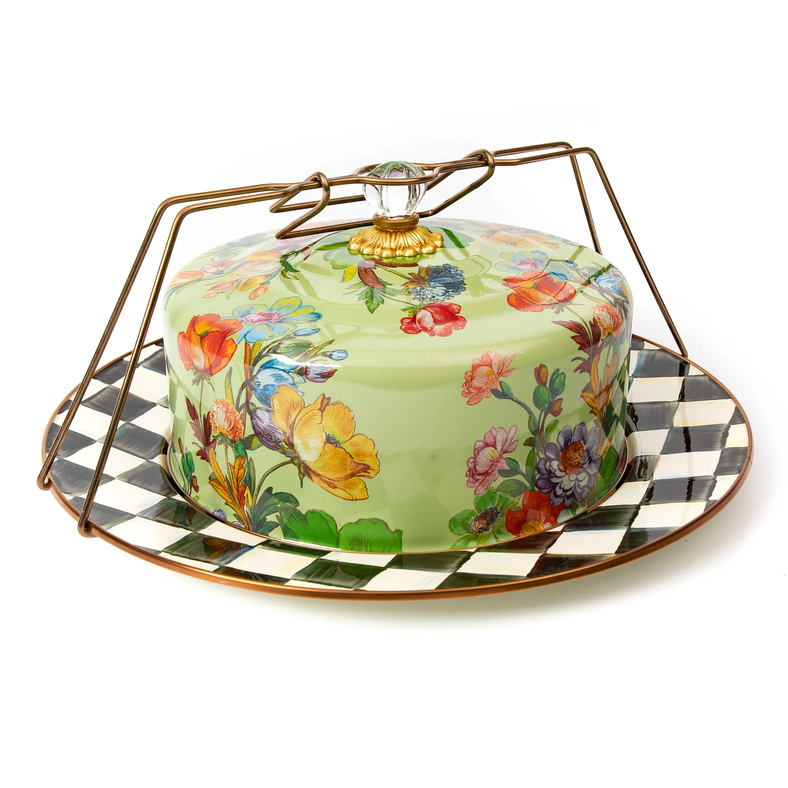 Flower Market Cake Carrier - Green