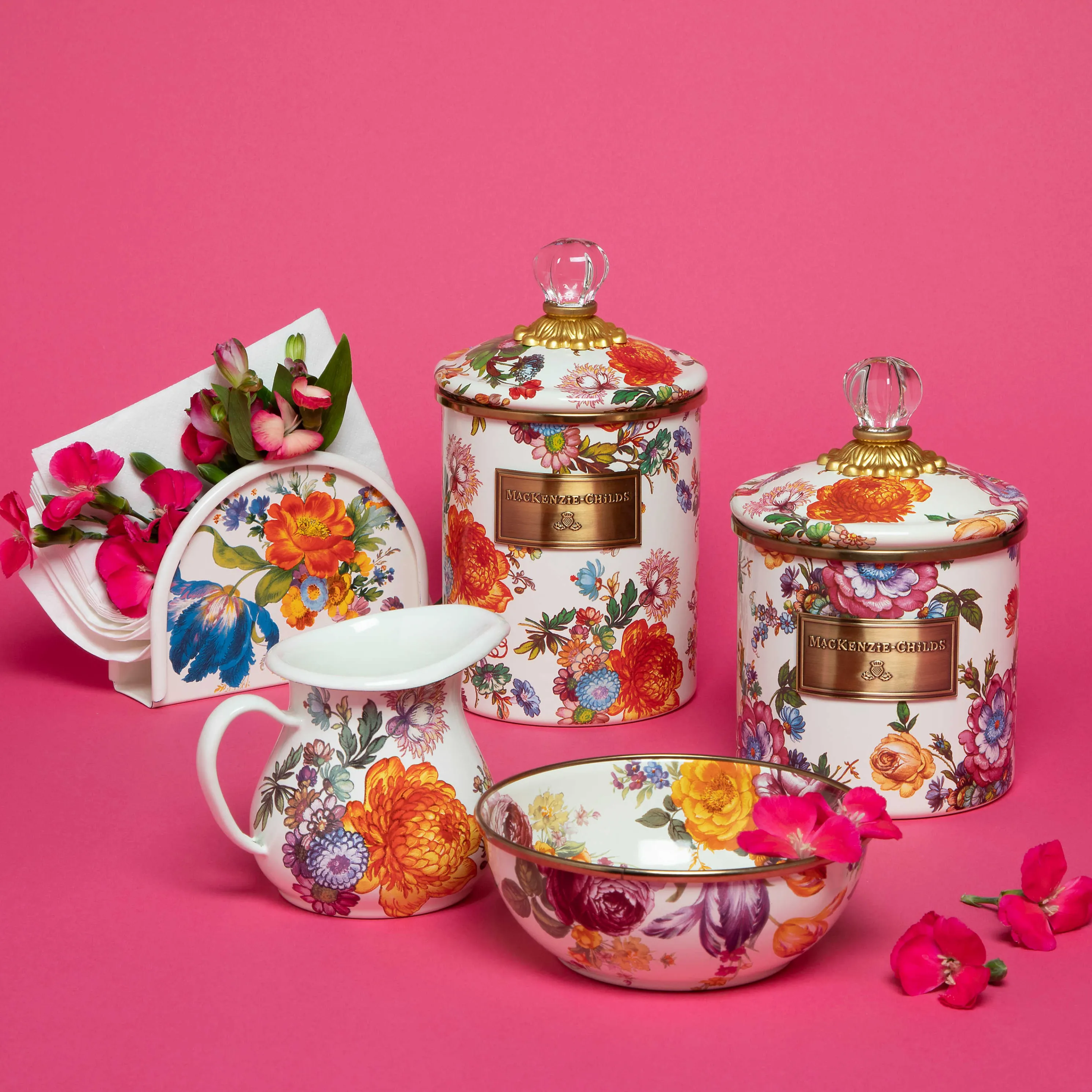 Flower Market Everyday Bowl - White