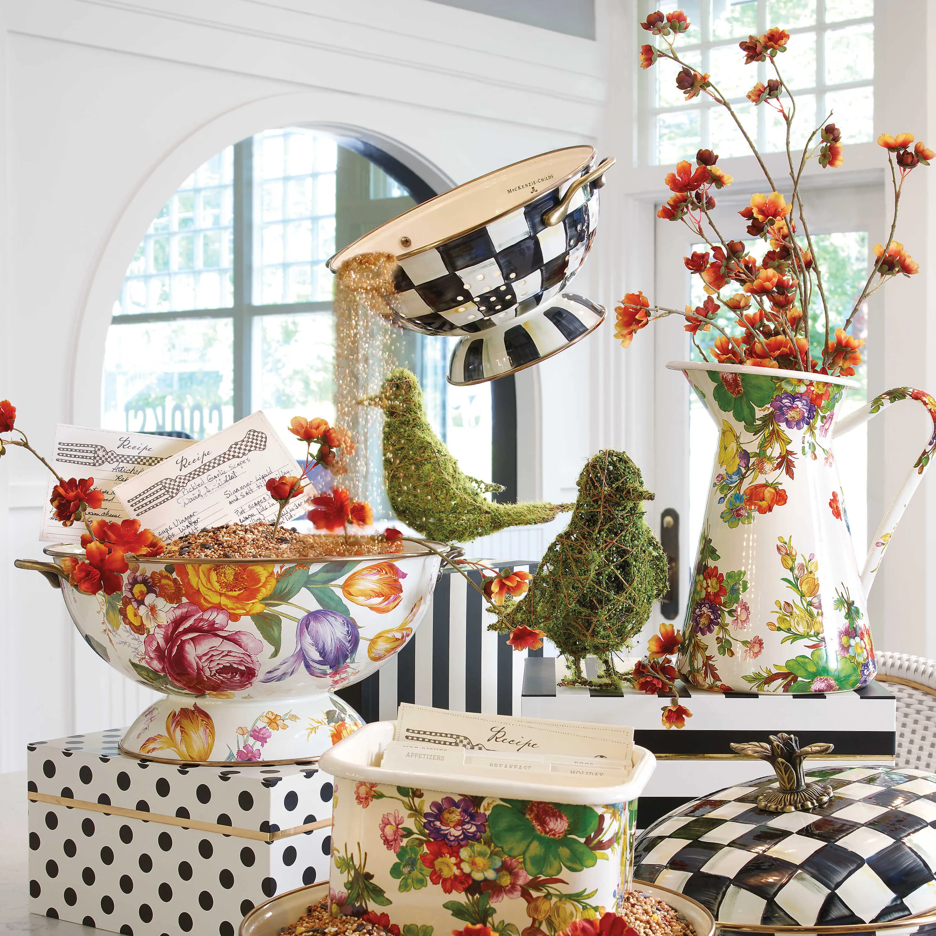 Flower Market Everything Bowl - White