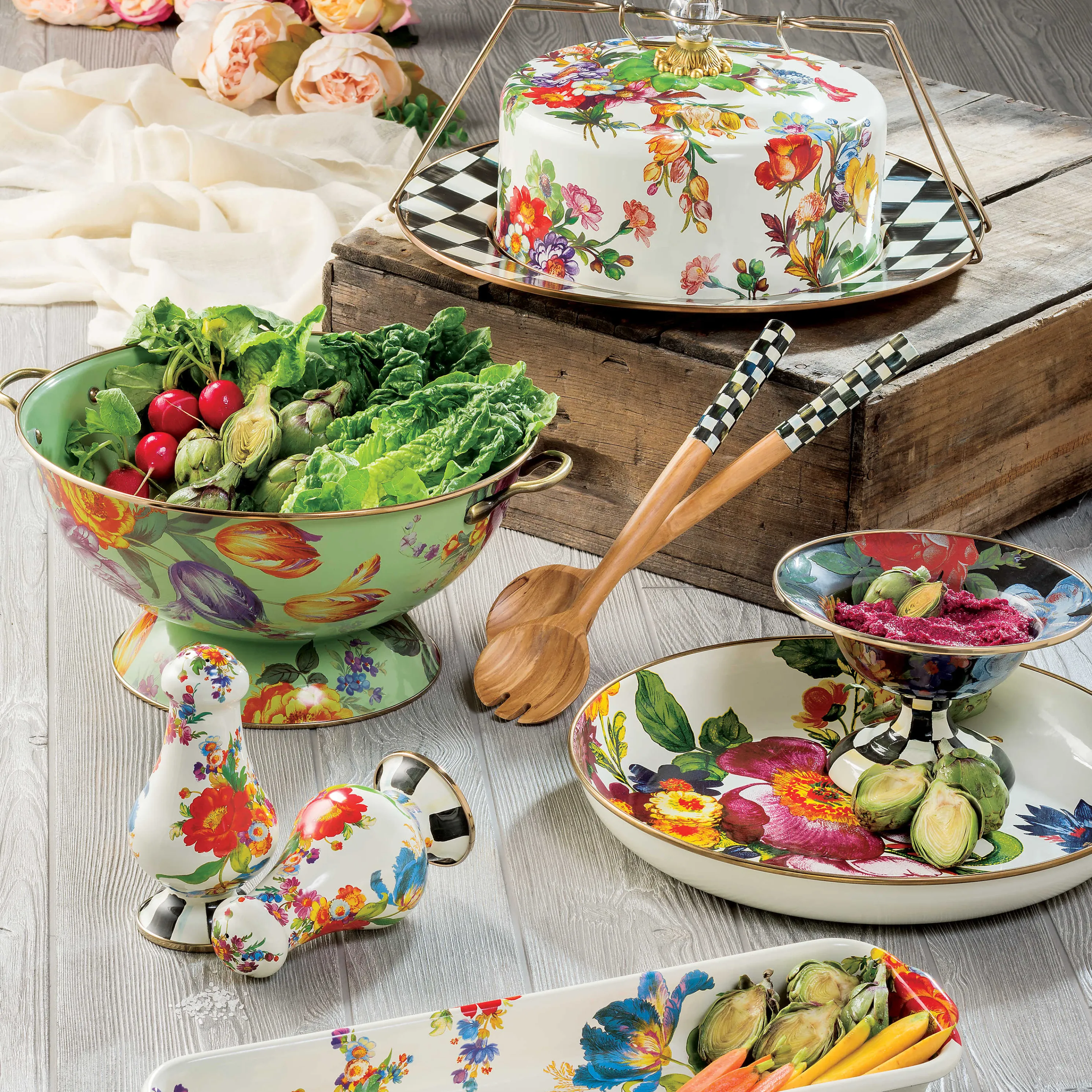 Flower Market Everything Bowl - Green