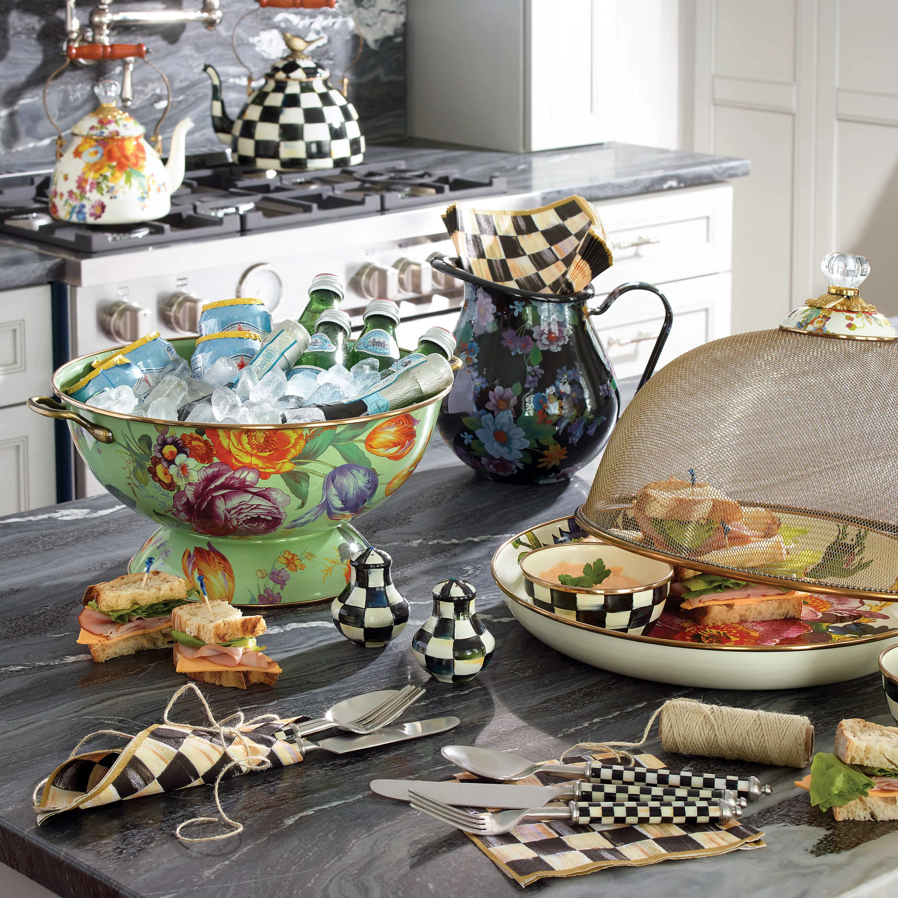 Flower Market Everything Bowl - Green