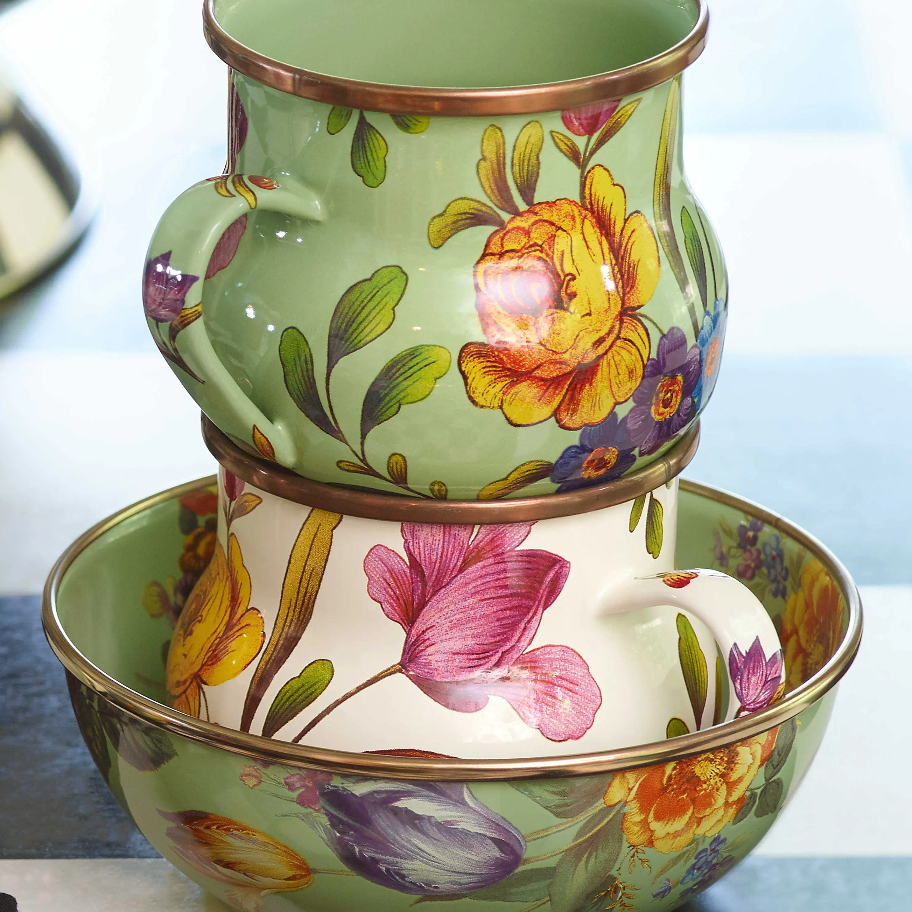 Flower Market Mug - White