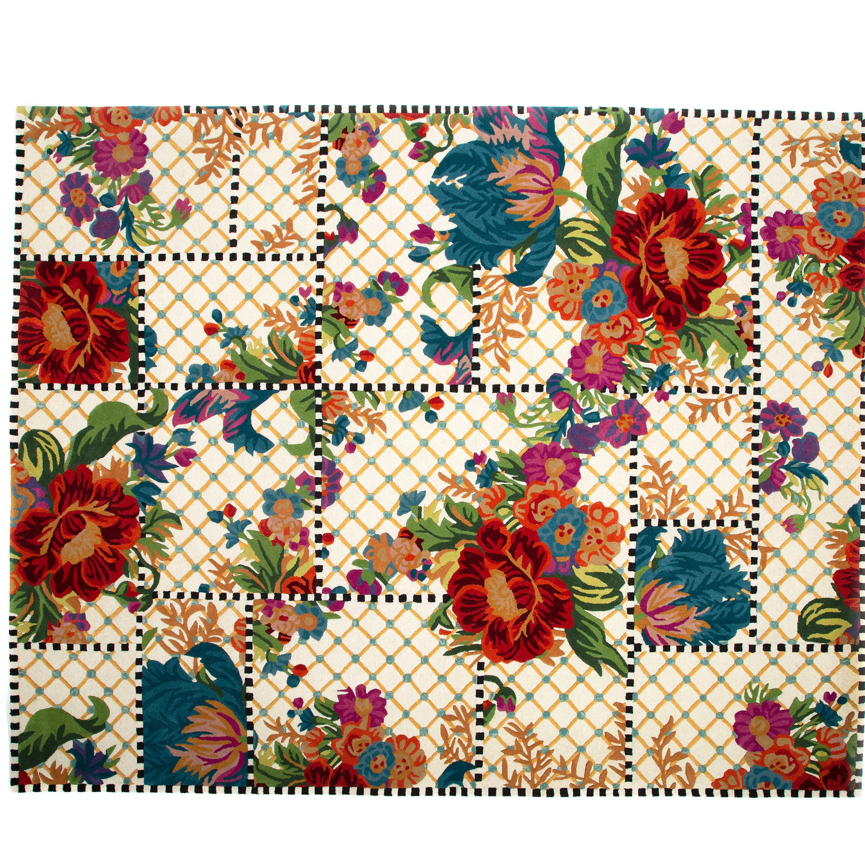 Flower Market Trellis Rug - Ivory - 8' X 10'