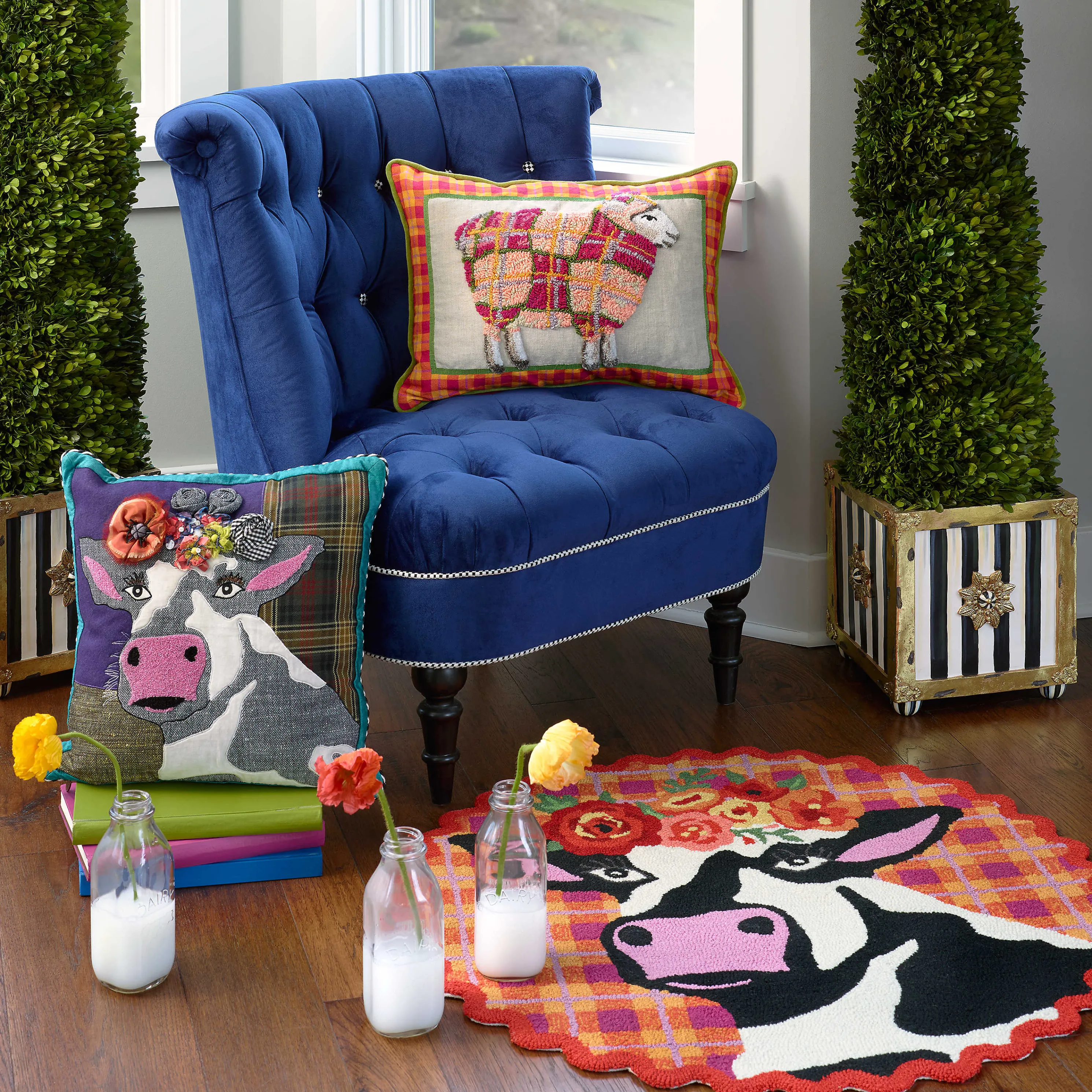 Frida Cowlo Rug - 3' Round