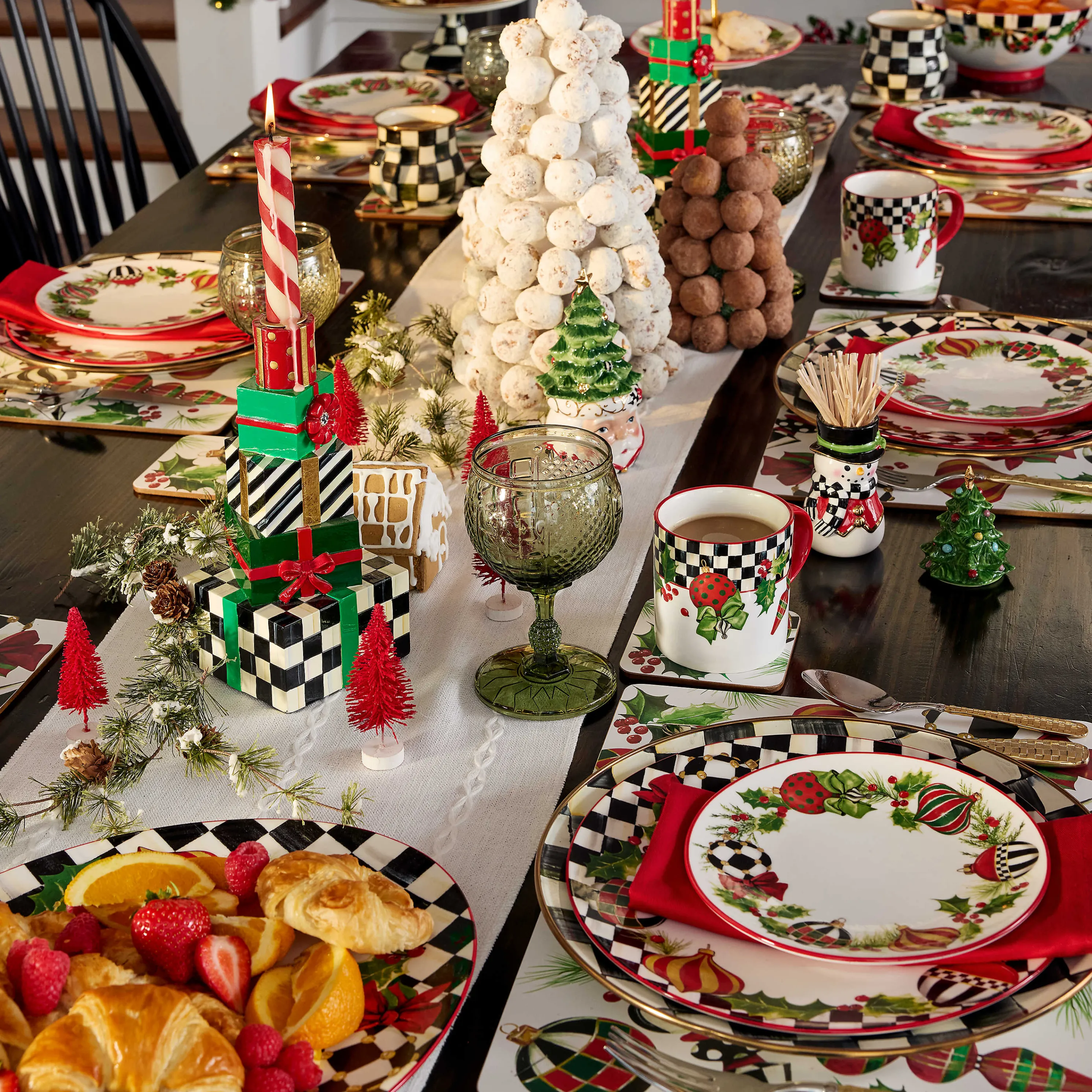 Gold Check Flatware - 5-Piece Place Setting