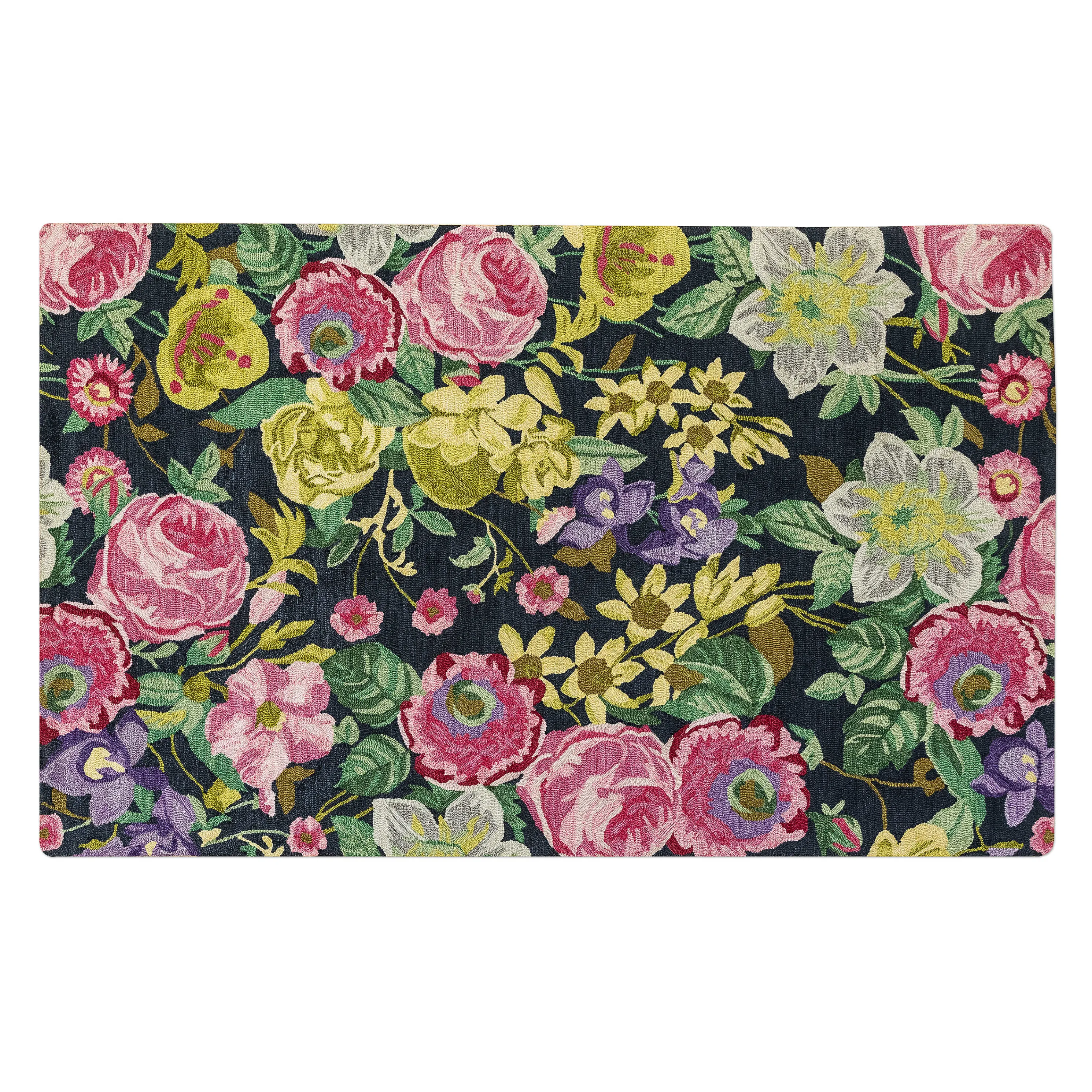 Midnight Floral Rug - 5' X 8'