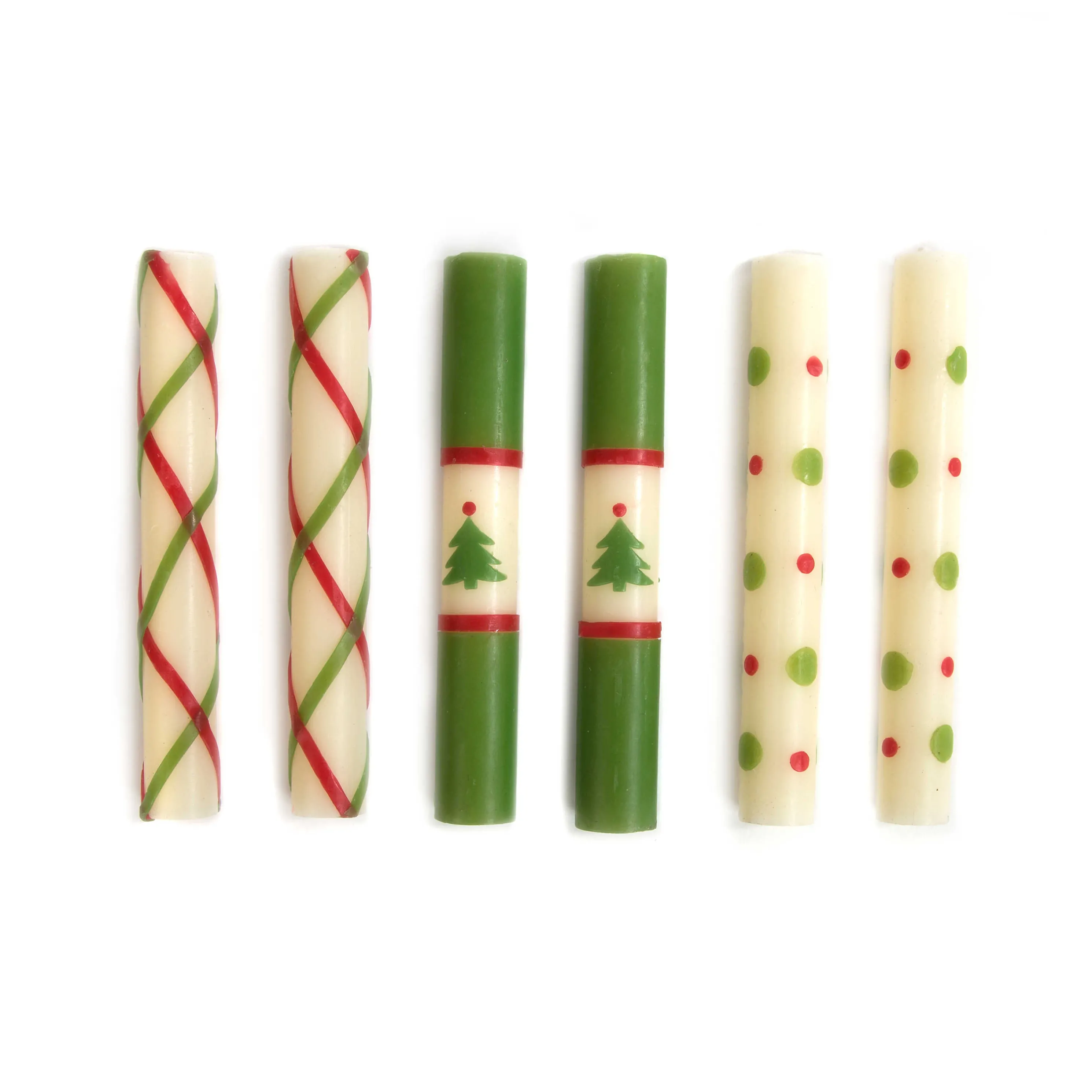 Mini Dinner Candles - Noel - Set Of 6