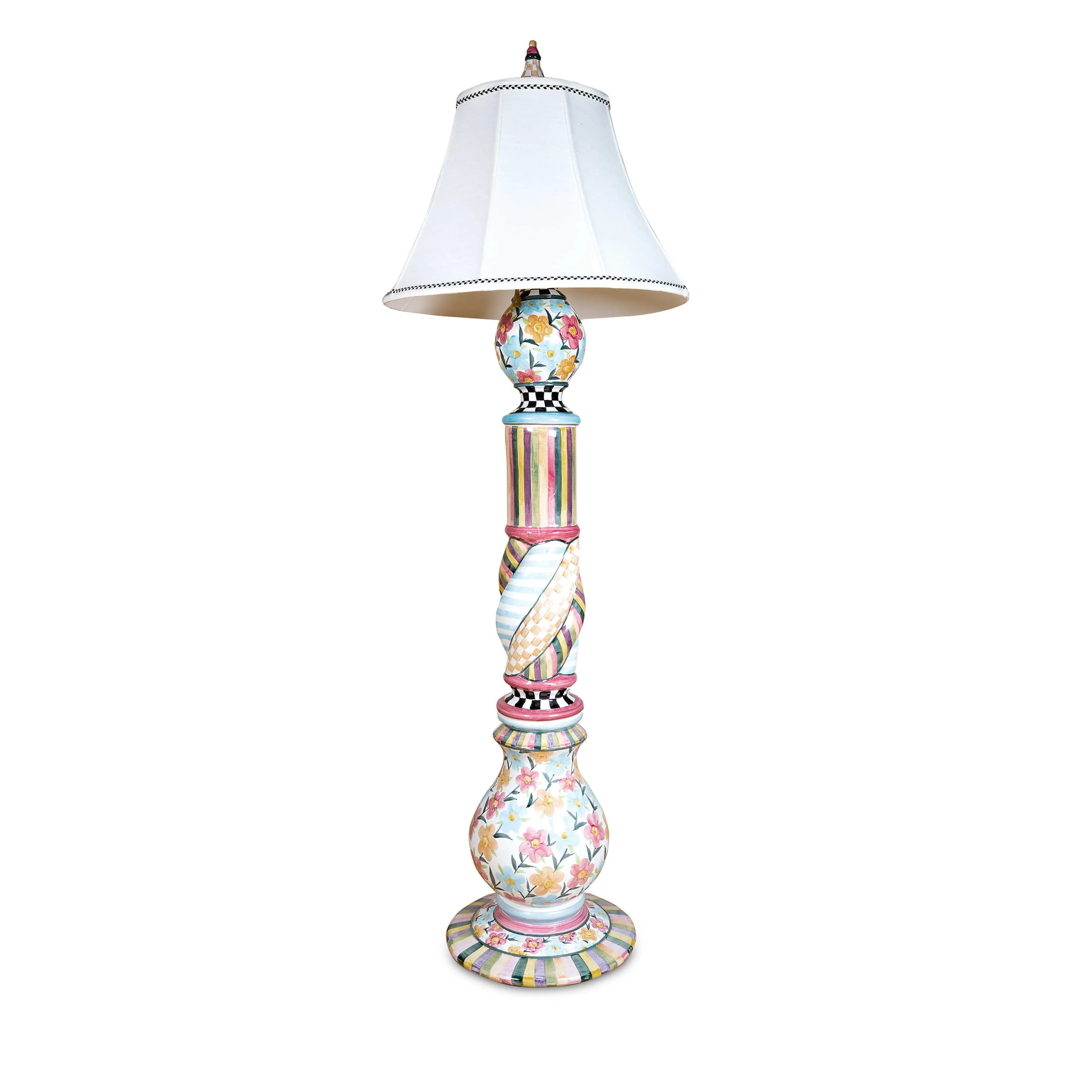 Painted Garden Floor Lamp
